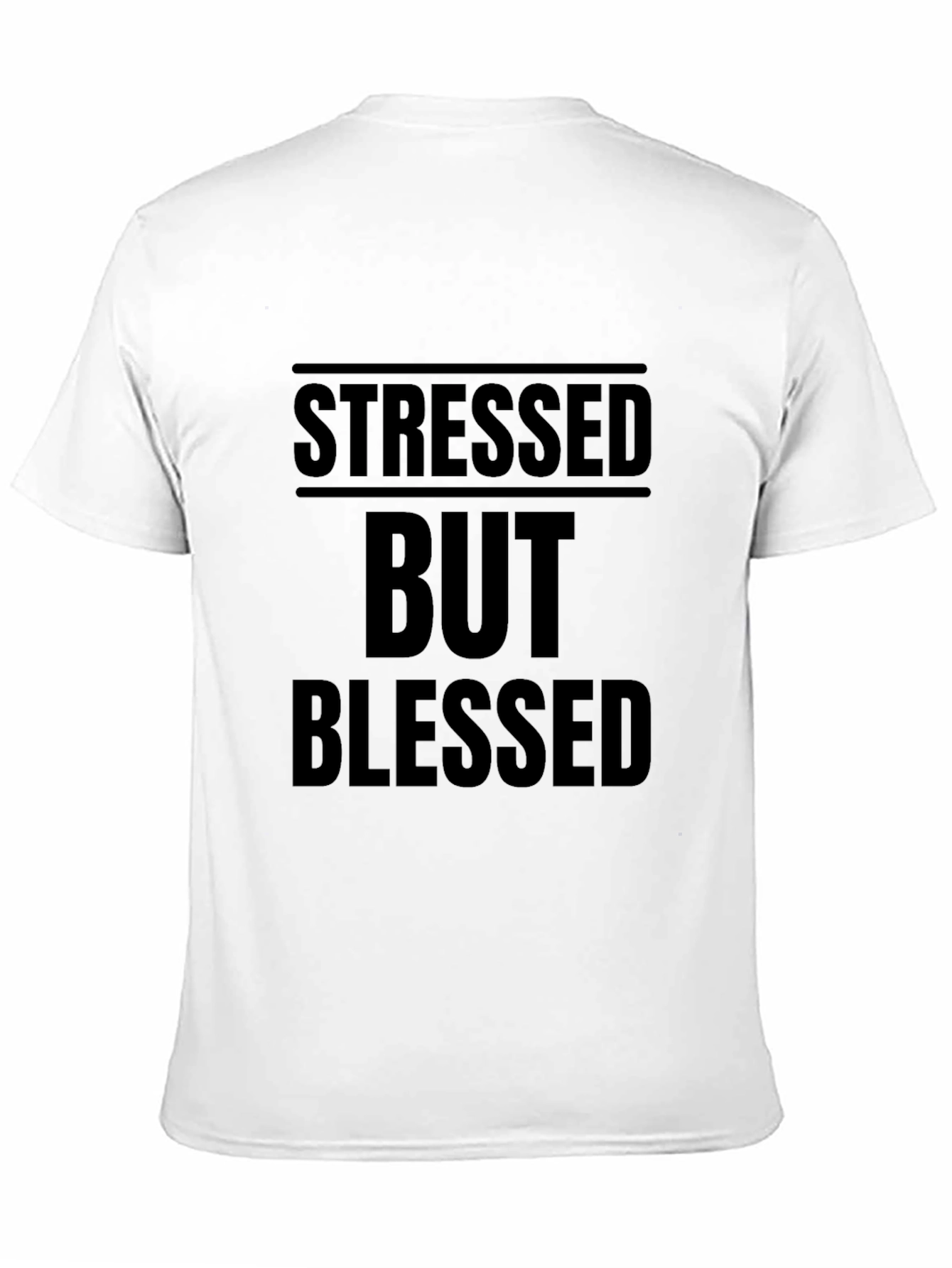 Stressed But Blessed Black Graphic Tee