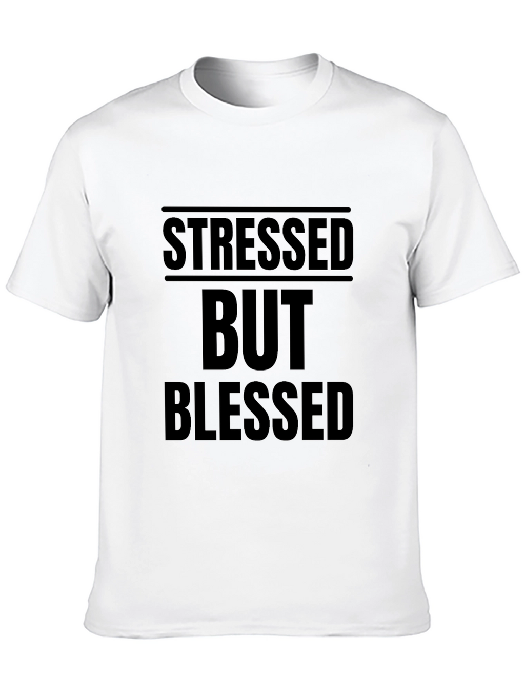 Stressed But Blessed Black Graphic Tee
