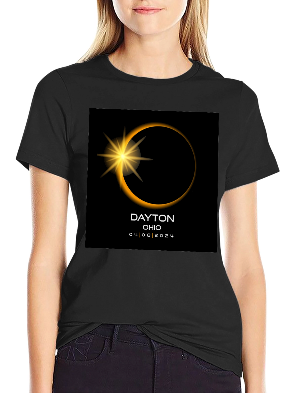 Dayton Ohio Solar Eclipse April 8 2024 T-Shirt