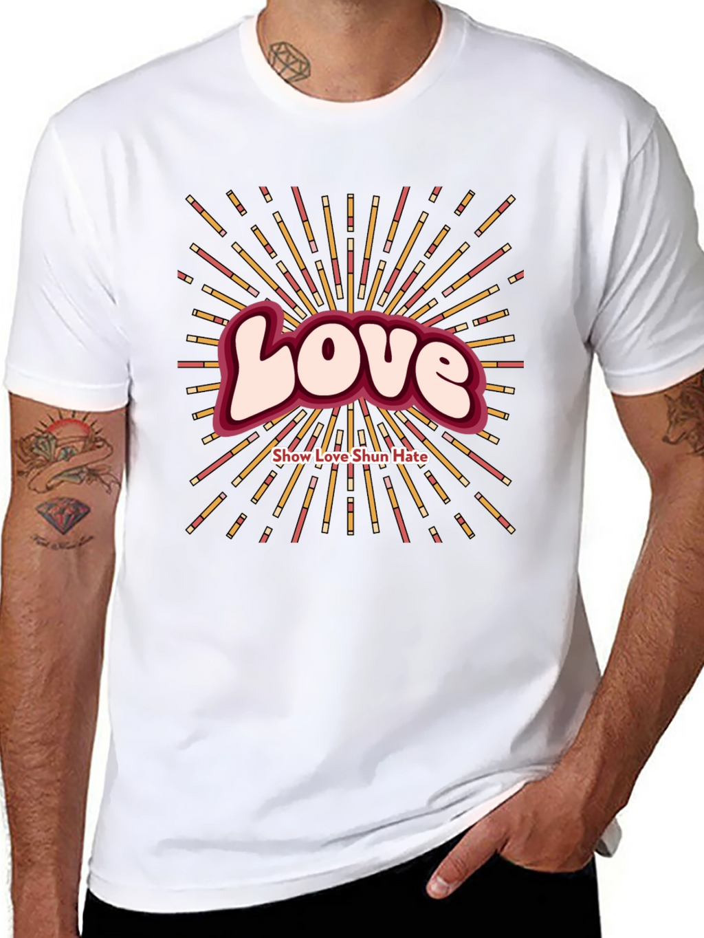 Love Show Love Shun Hate Graphic T-Shirt