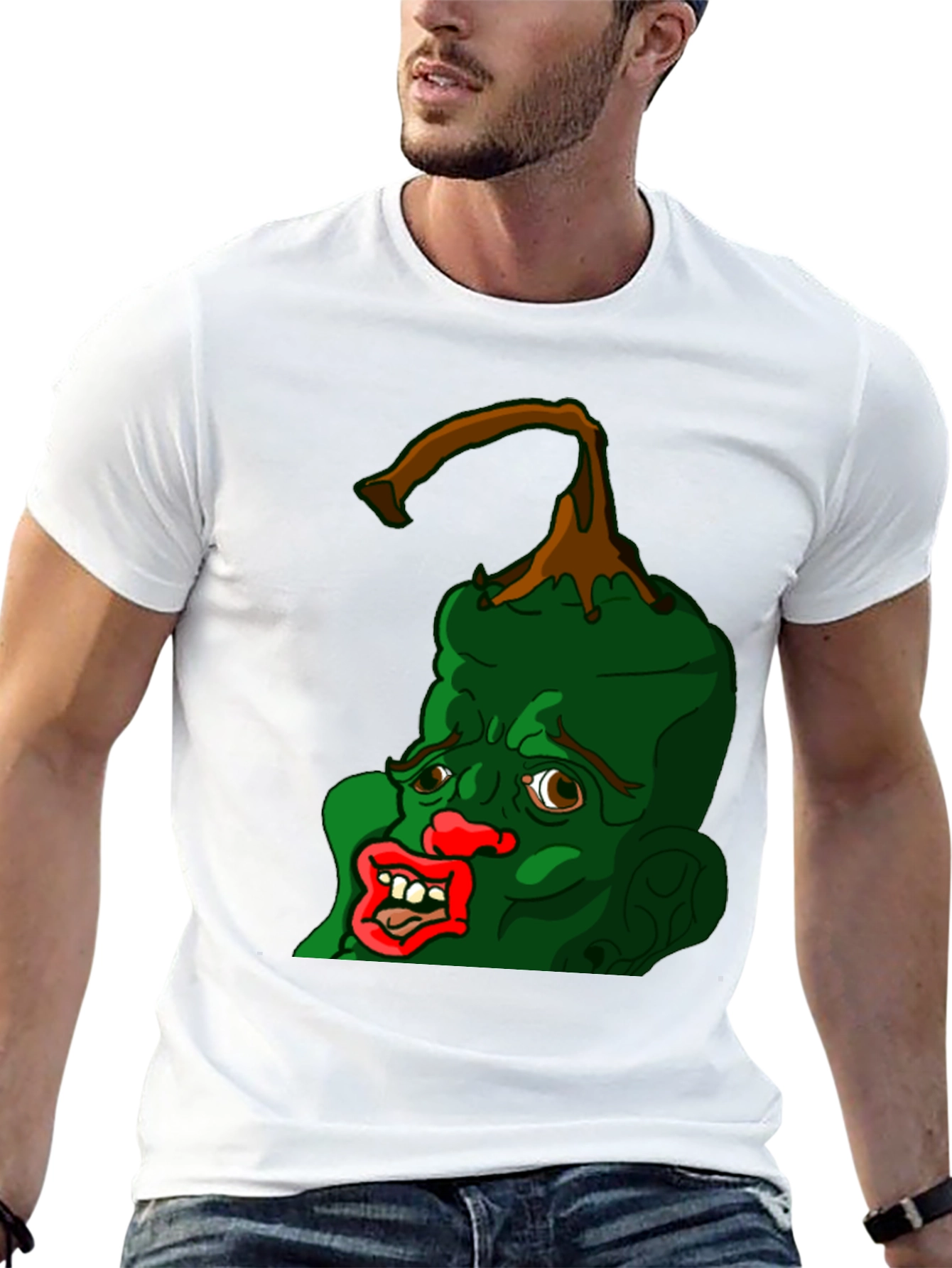 Grotesque Pepper Head Black T-Shirt