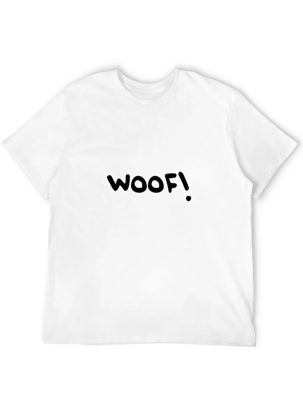 Woof! Black Graphic Tee - Casual Mens T-Shirt