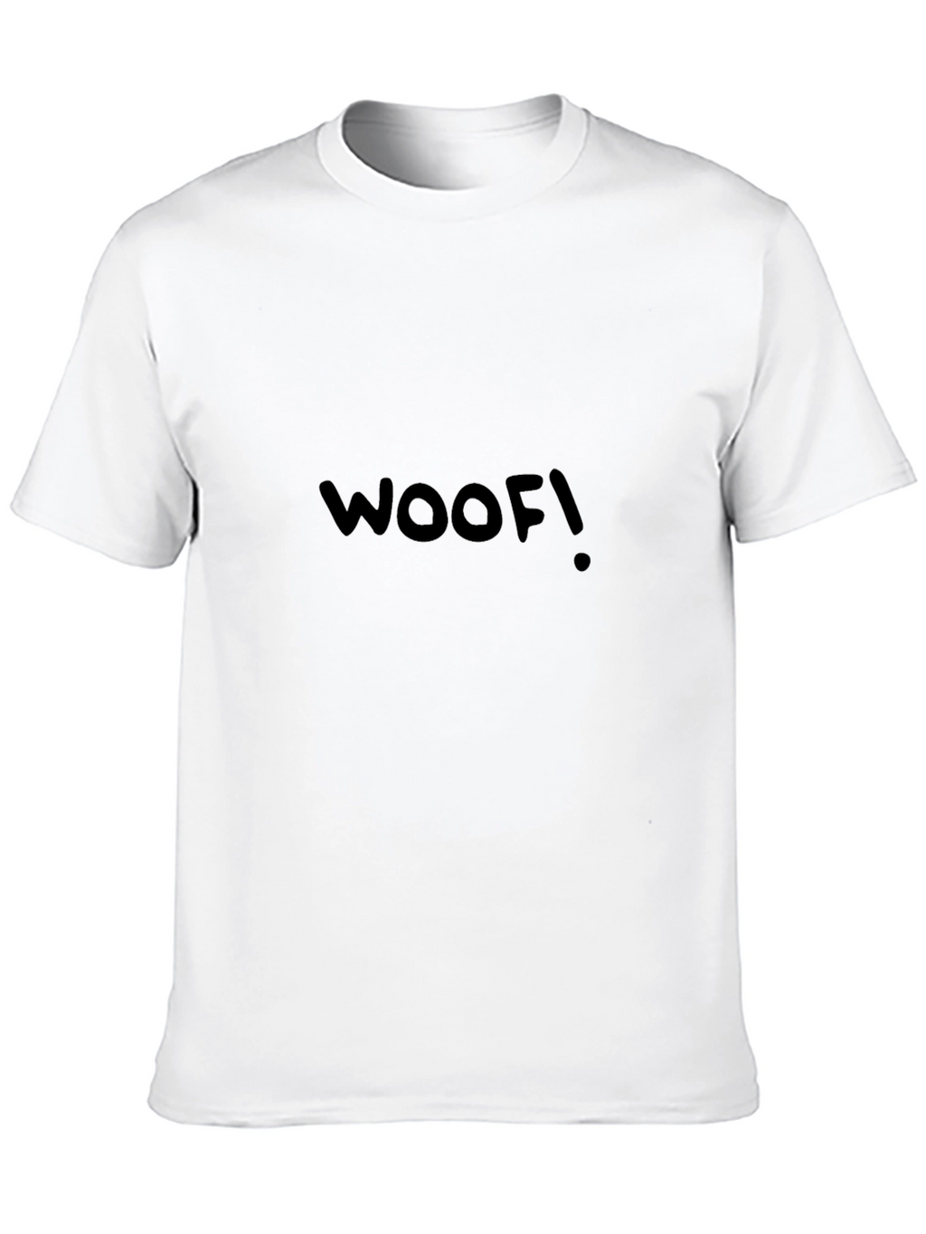 Woof! Black Graphic Tee - Casual Mens T-Shirt