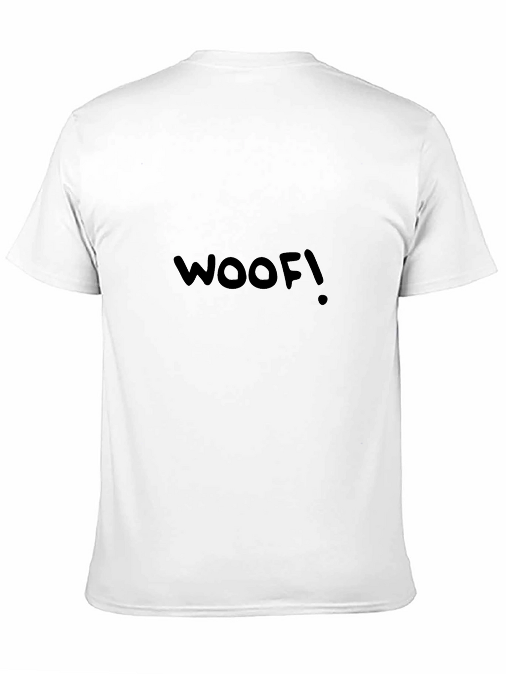 Woof! Black Graphic Tee - Casual Mens T-Shirt
