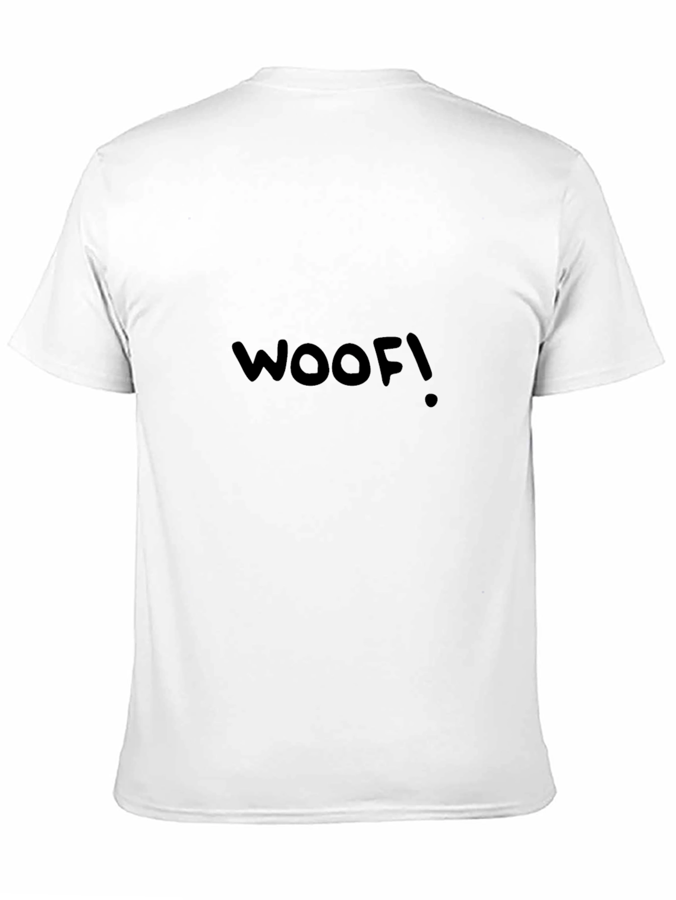 Woof! Black Graphic Tee - Casual Mens T-Shirt