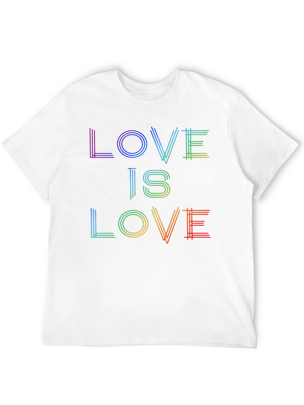 Love is Love Rainbow Graphic Tee - Black