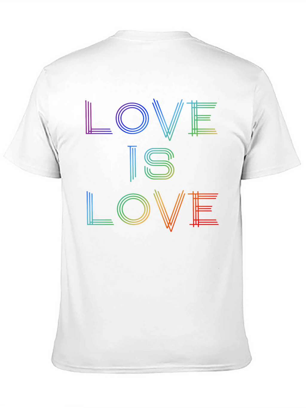 Love is Love Rainbow Graphic Tee - Black