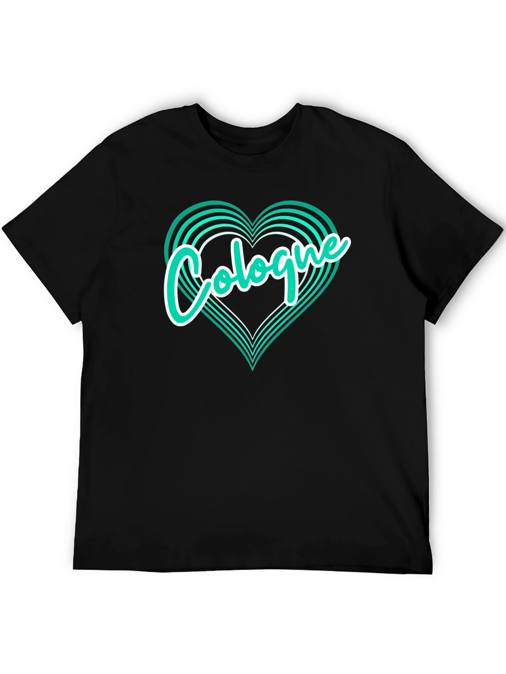 Cologne Love Heart Graphic T-Shirt
