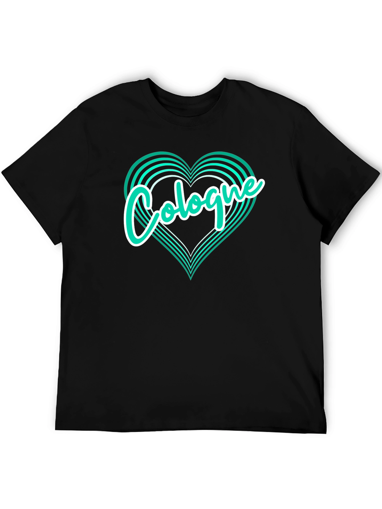 Cologne Love Heart Graphic T-Shirt