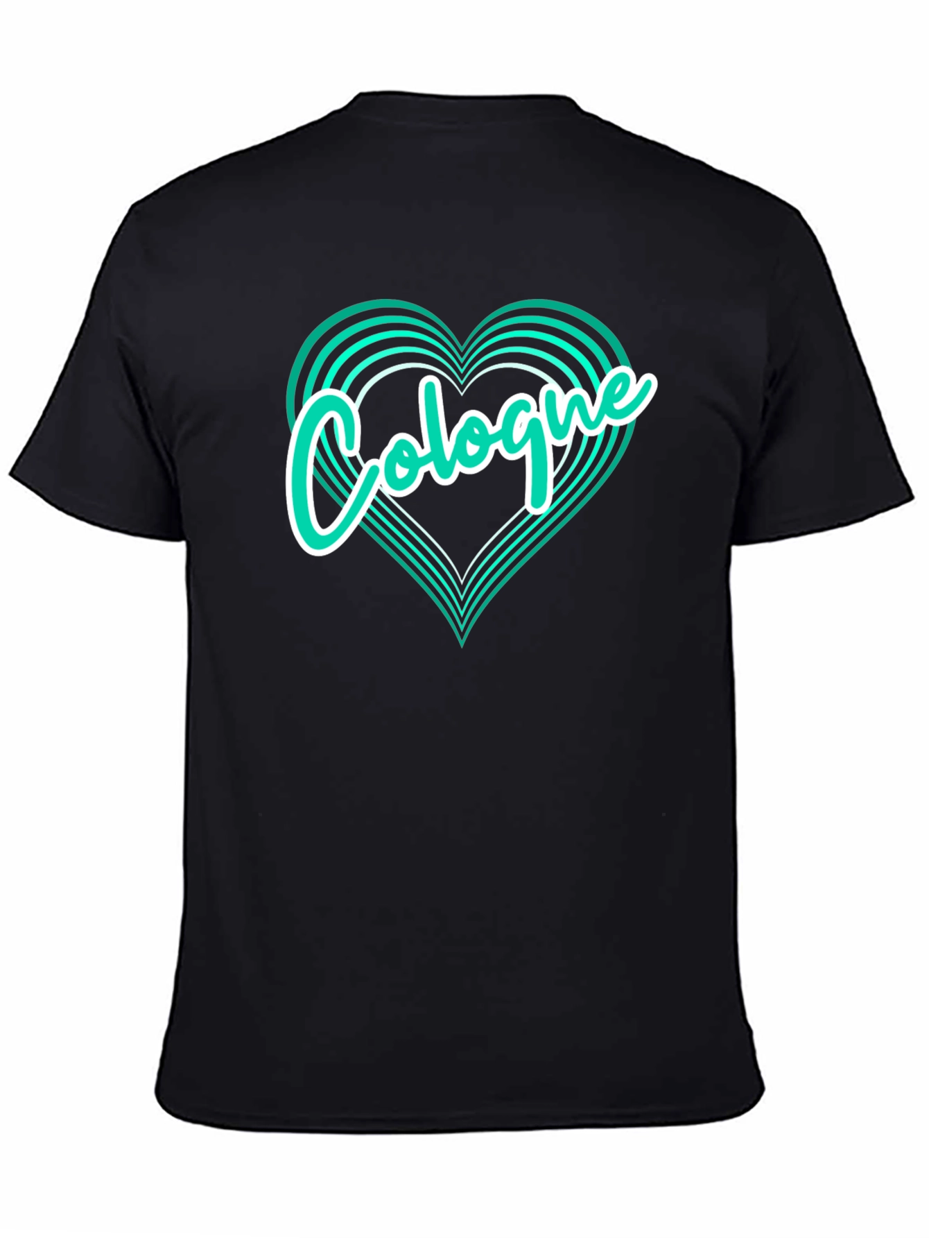Cologne Love Heart Graphic T-Shirt