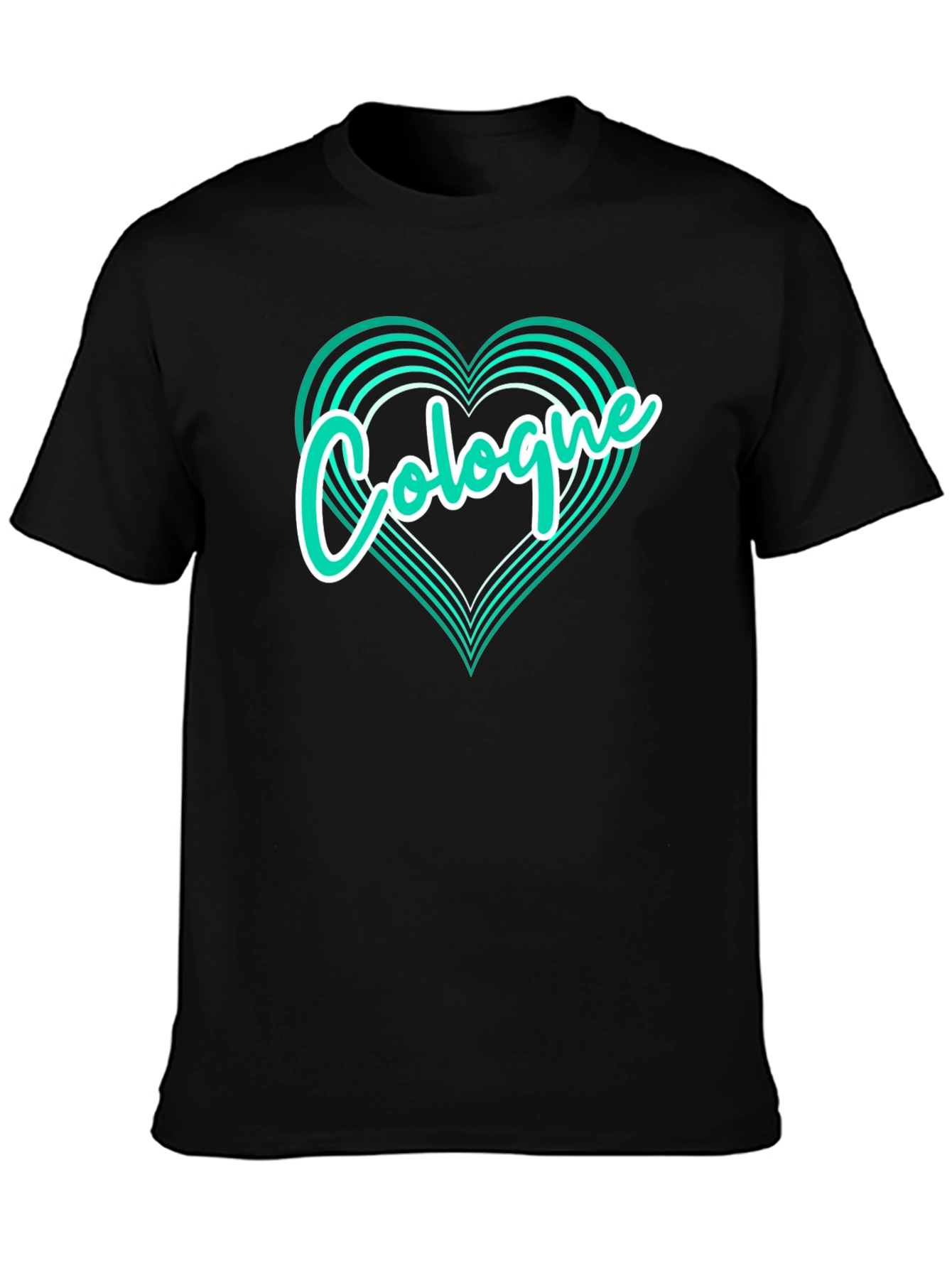 Cologne Love Heart Graphic T-Shirt