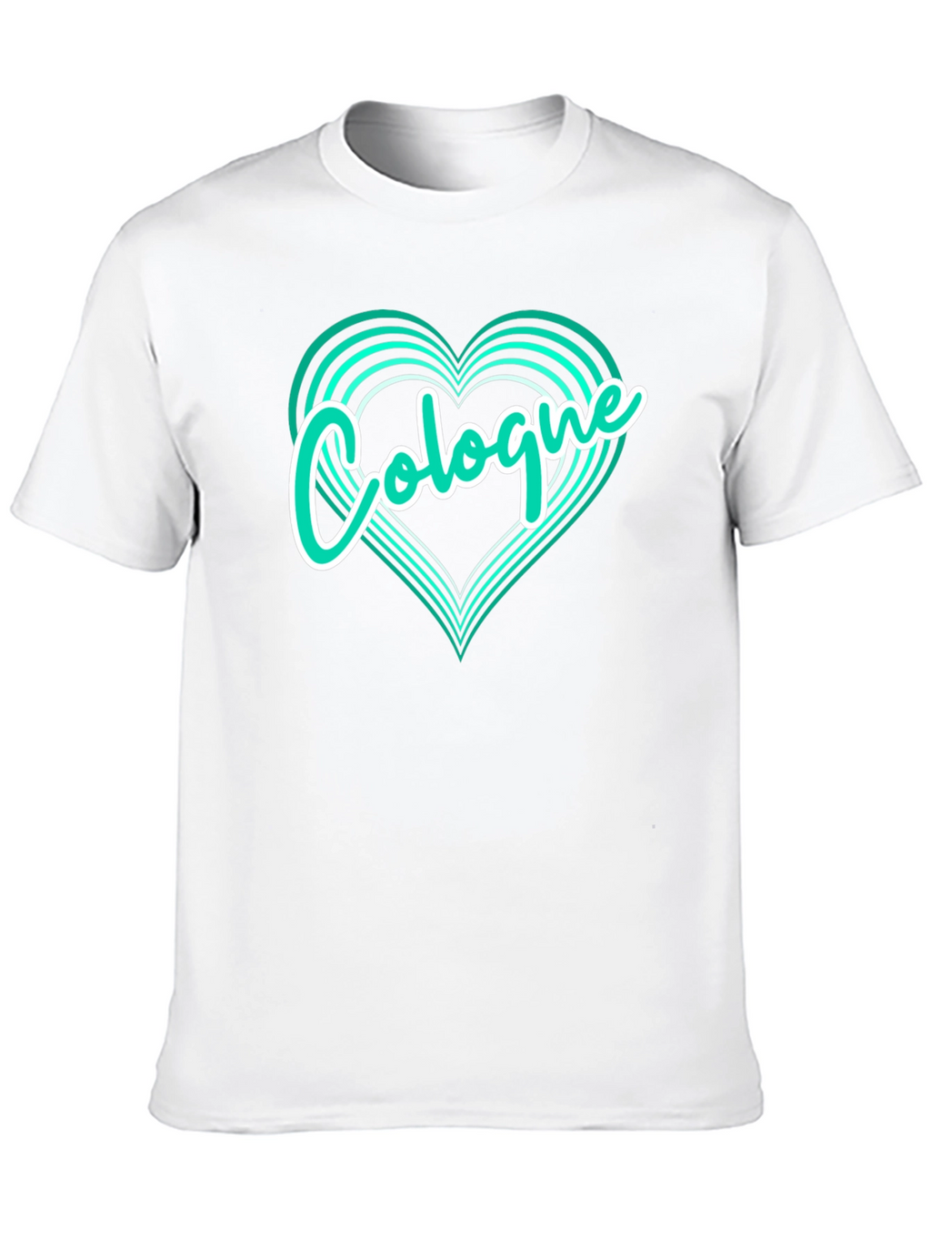 Cologne Love Heart Graphic T-Shirt