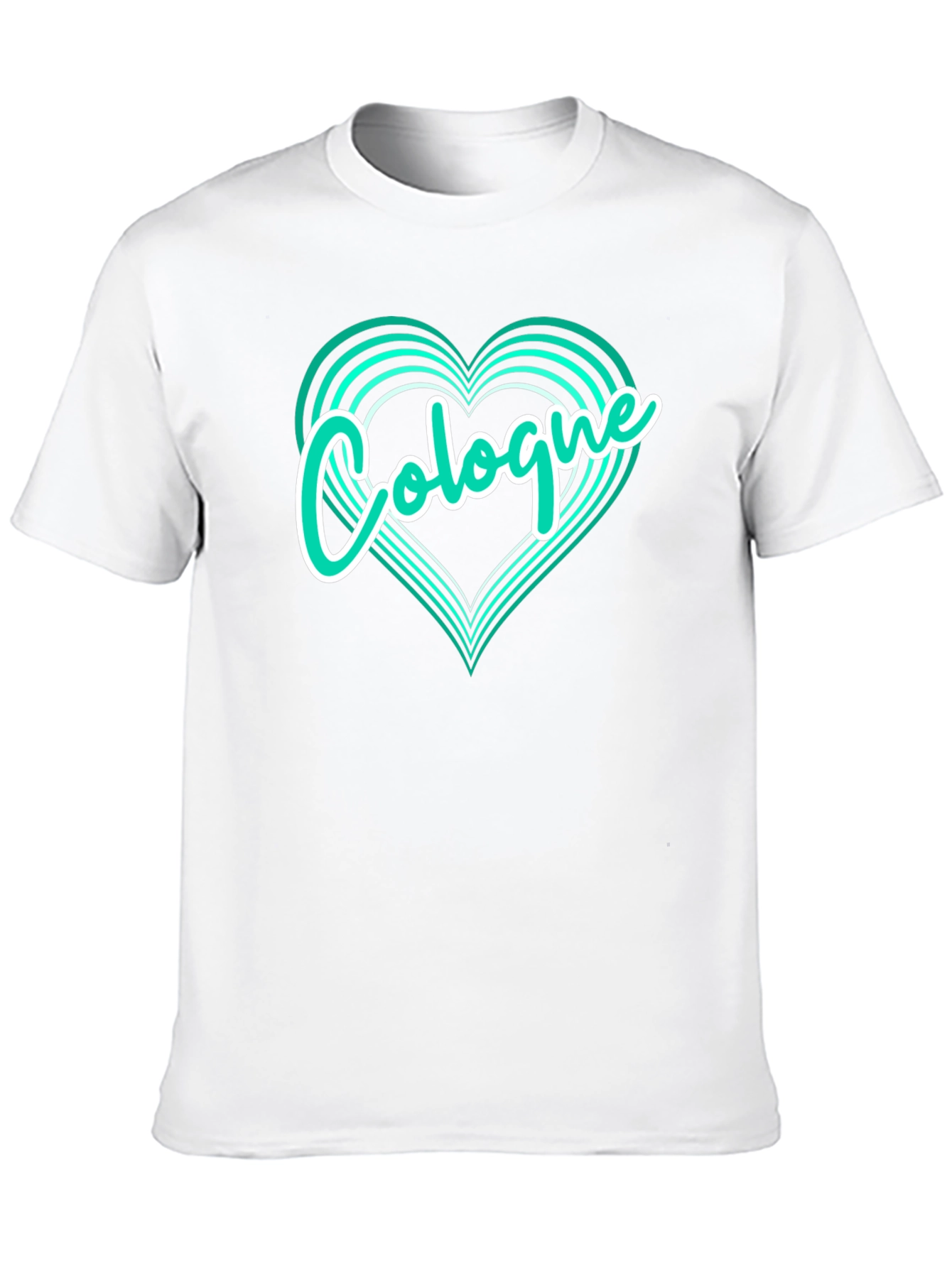 Cologne Love Heart Graphic T-Shirt