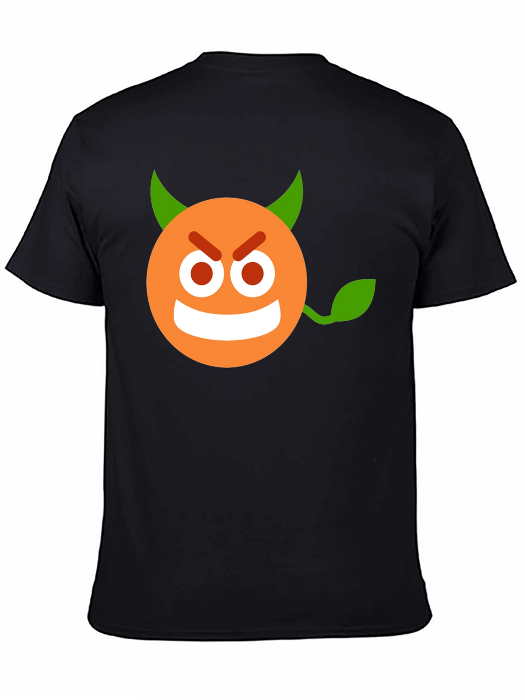 Devil Emoji Graphic Black T-Shirt