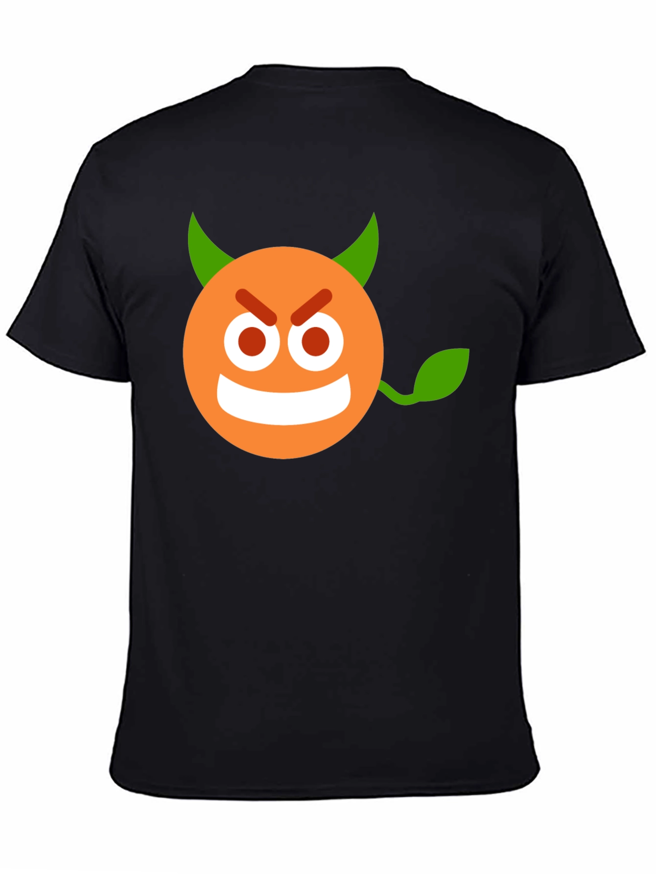 Devil Emoji Graphic Black T-Shirt