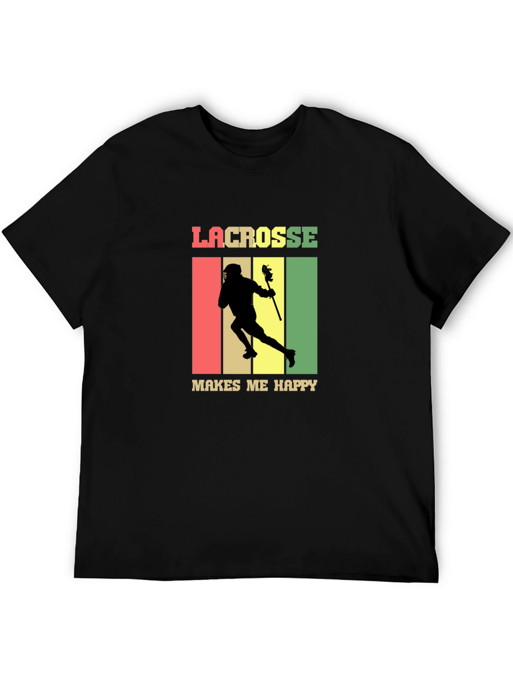 Lacrosse Makes Me Happy T-Shirt