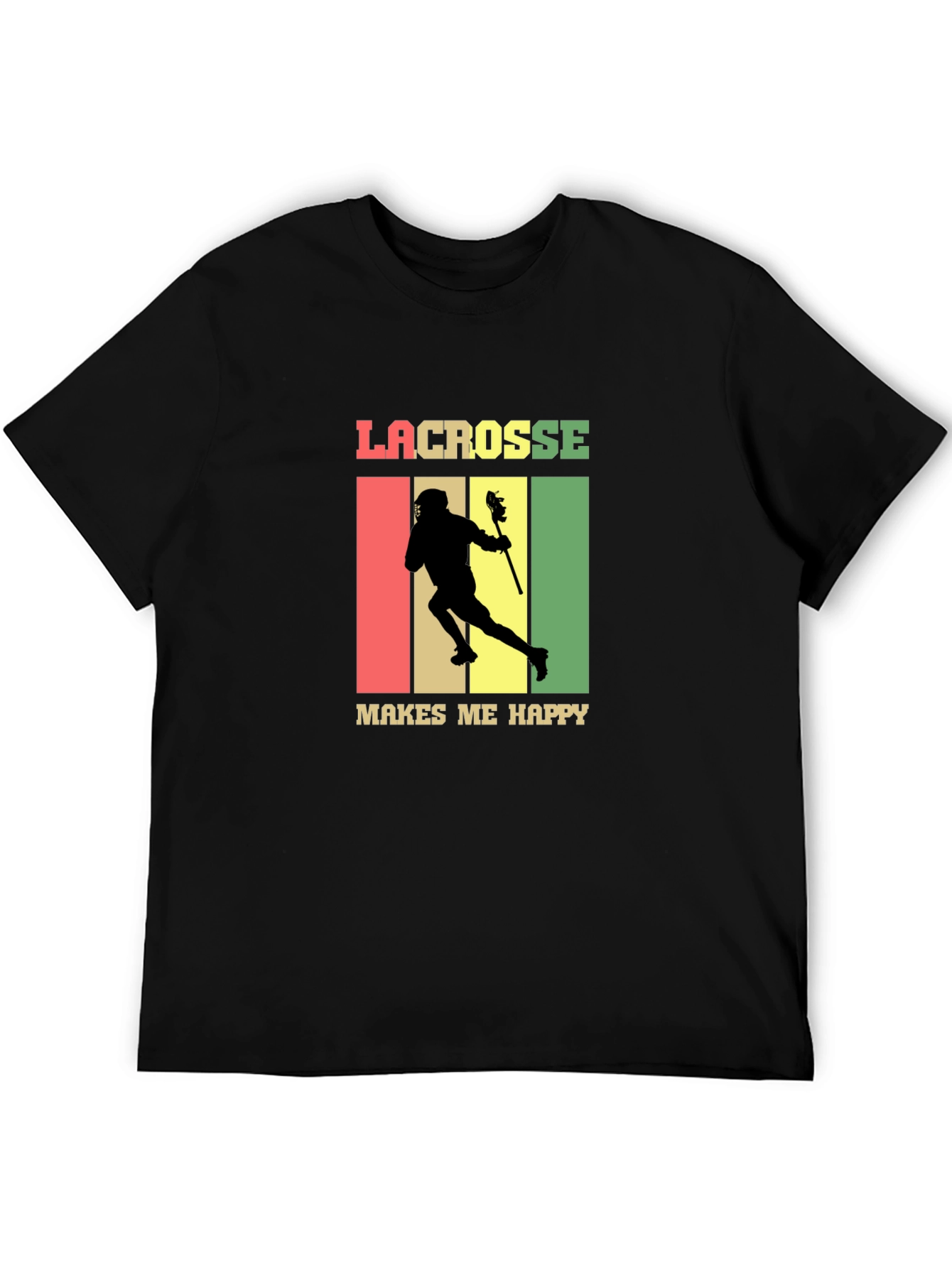 Lacrosse Makes Me Happy T-Shirt