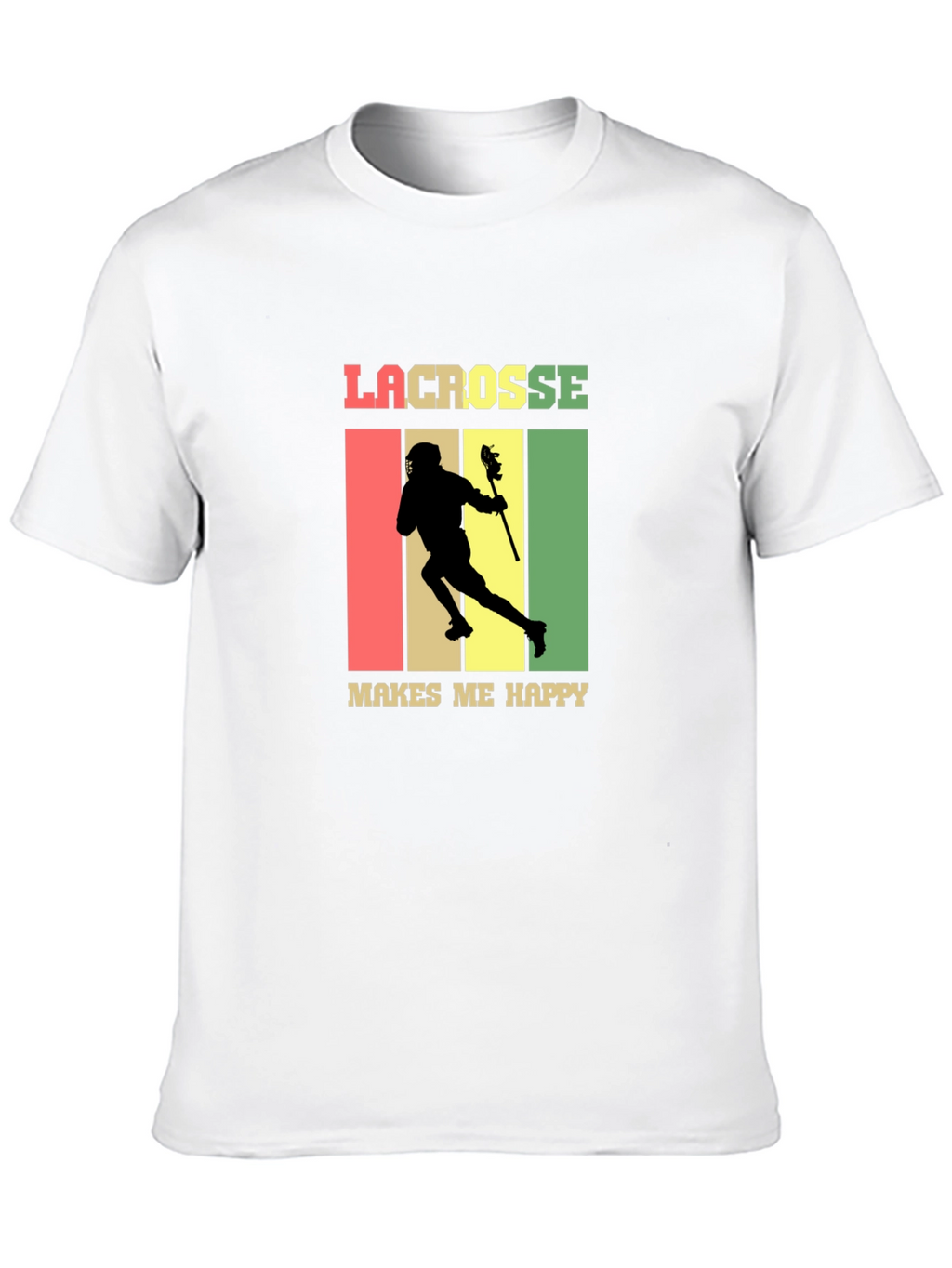 Lacrosse Makes Me Happy T-Shirt