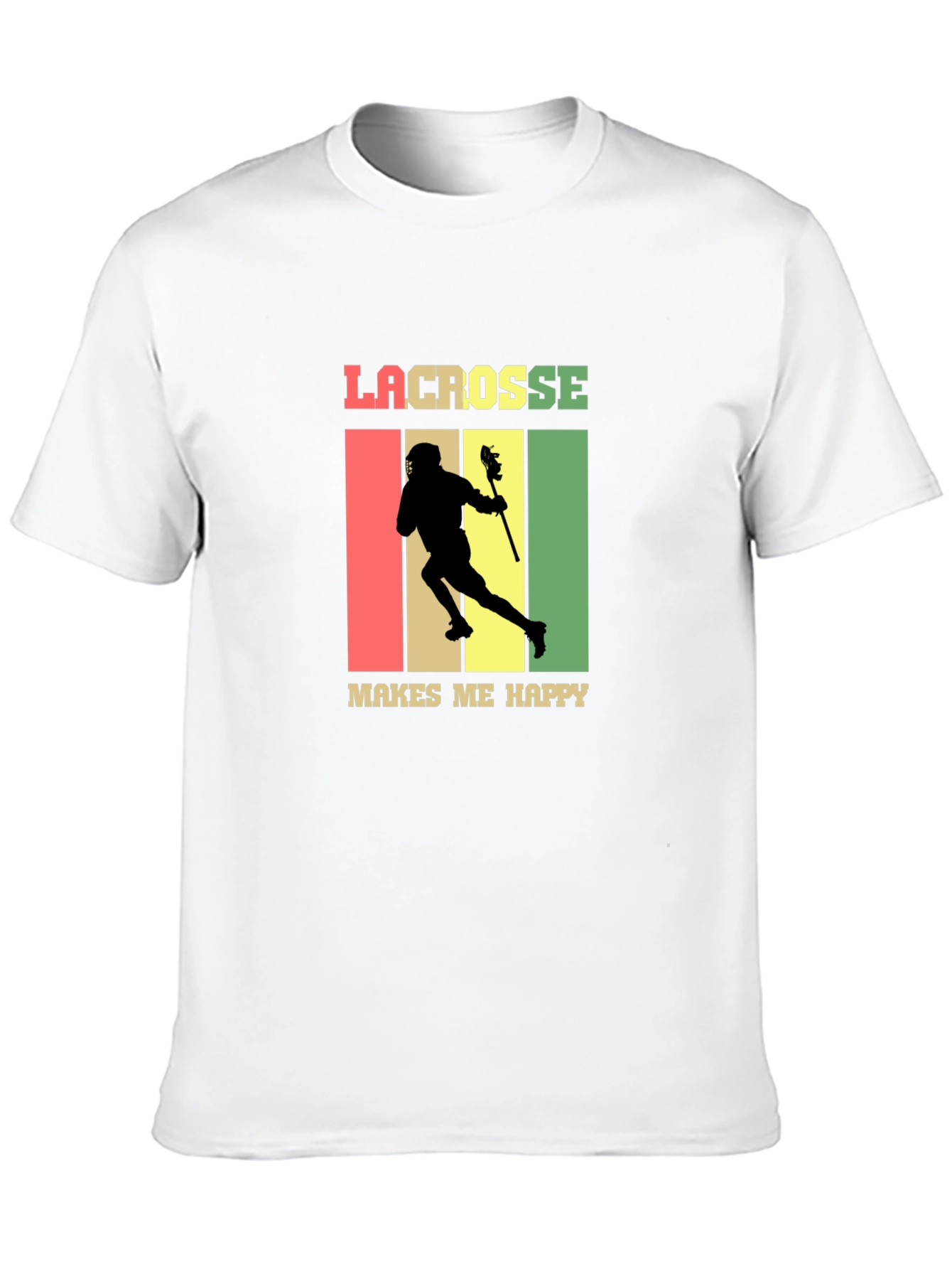 Lacrosse Makes Me Happy T-Shirt