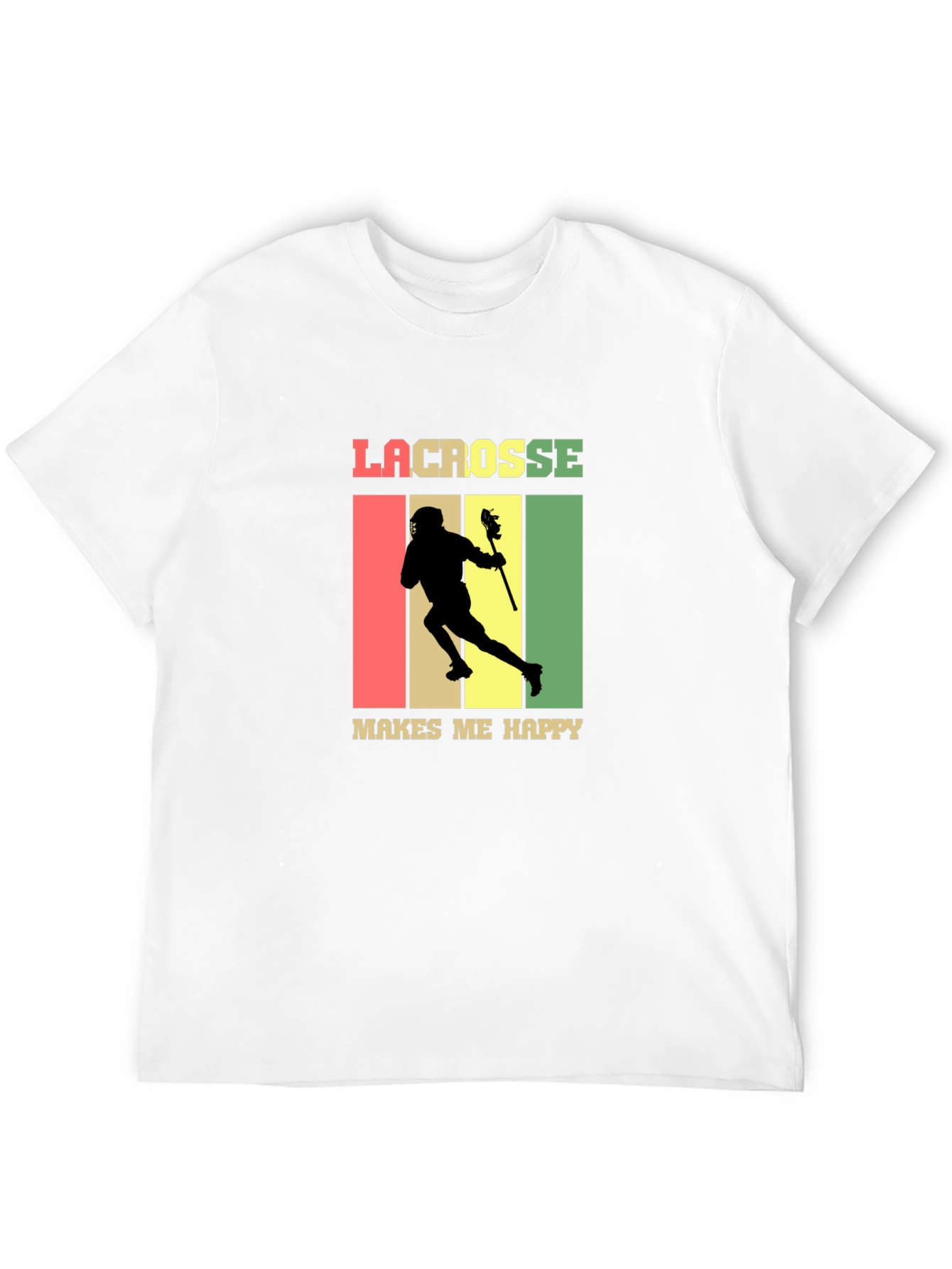 Lacrosse Makes Me Happy T-Shirt