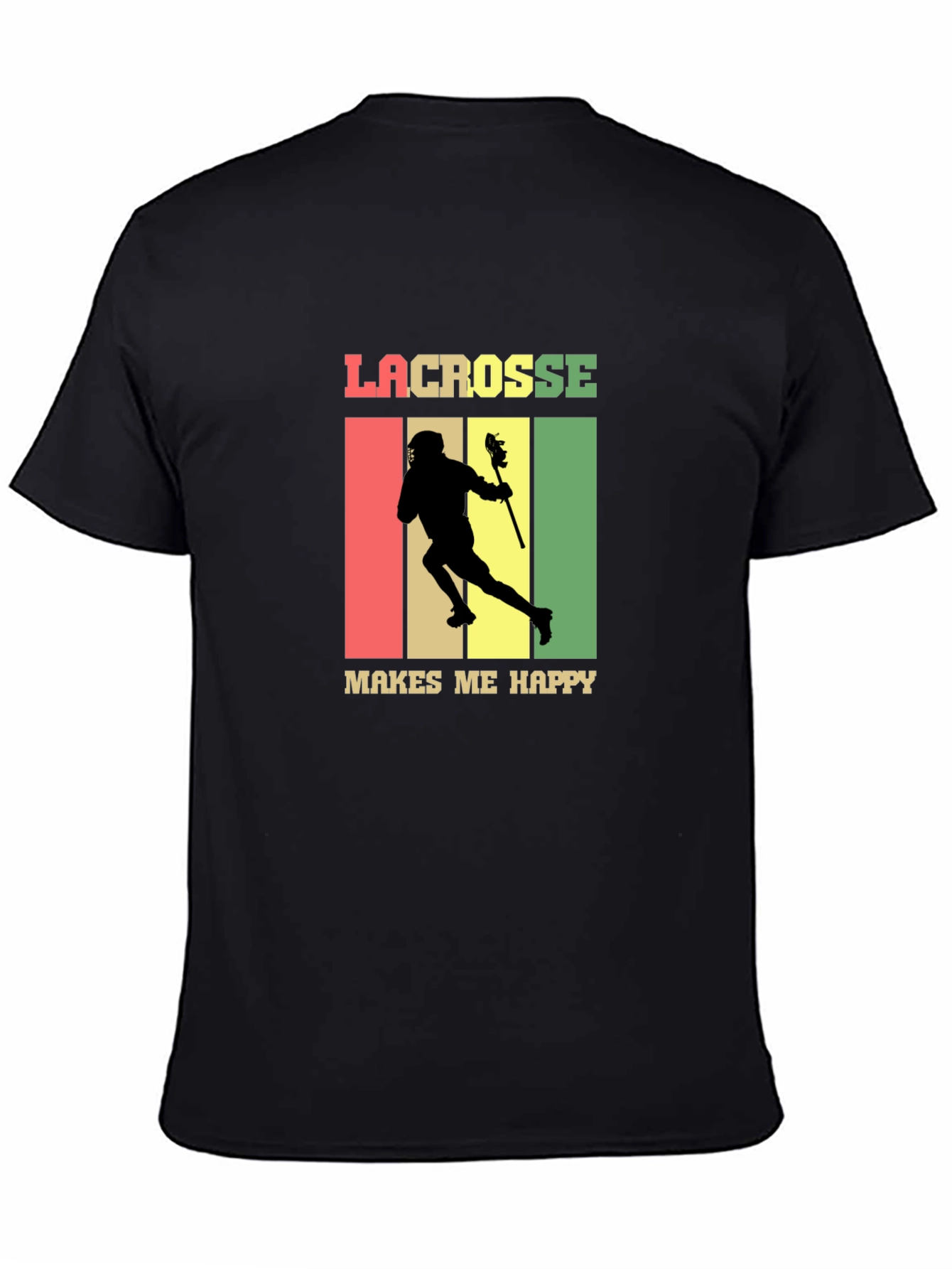 Lacrosse Makes Me Happy T-Shirt