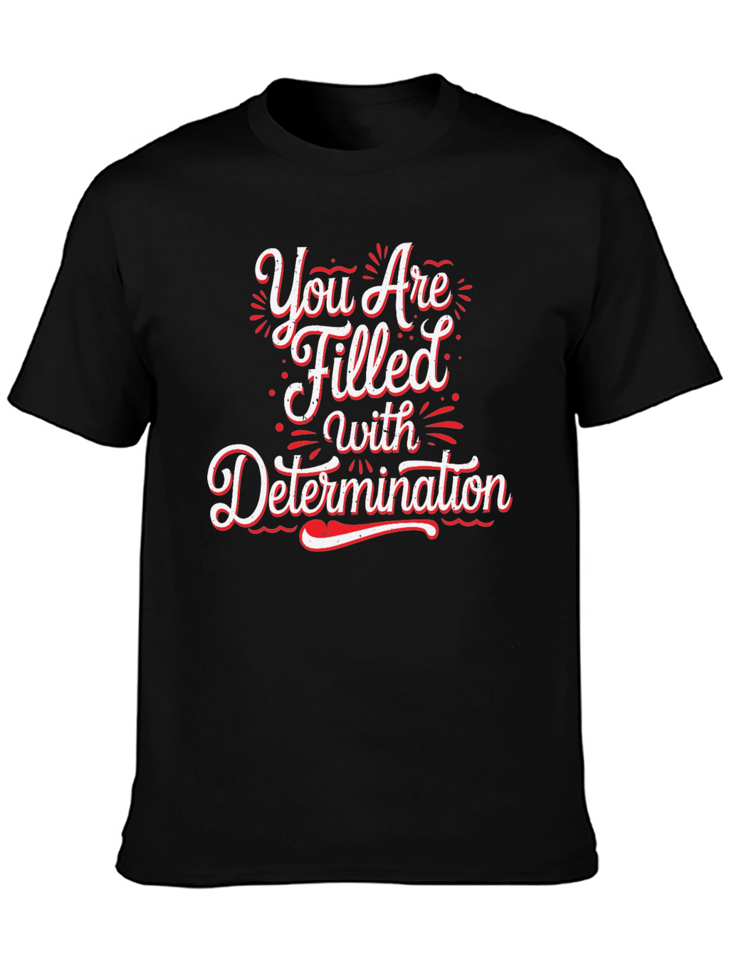 Determination Graphic Black T-Shirt