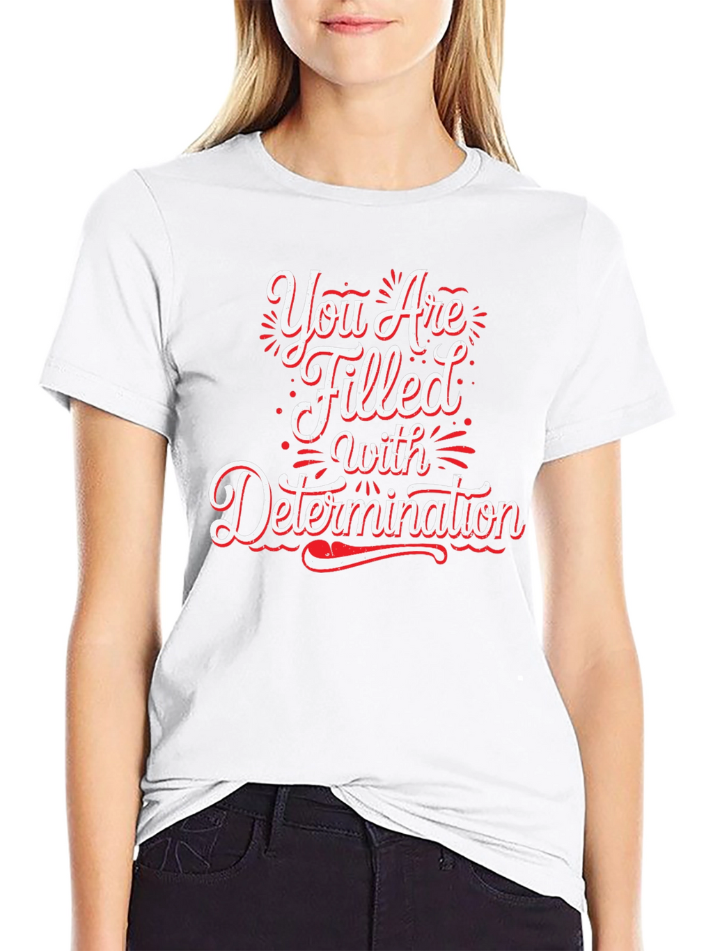 Determination Graphic Black T-Shirt