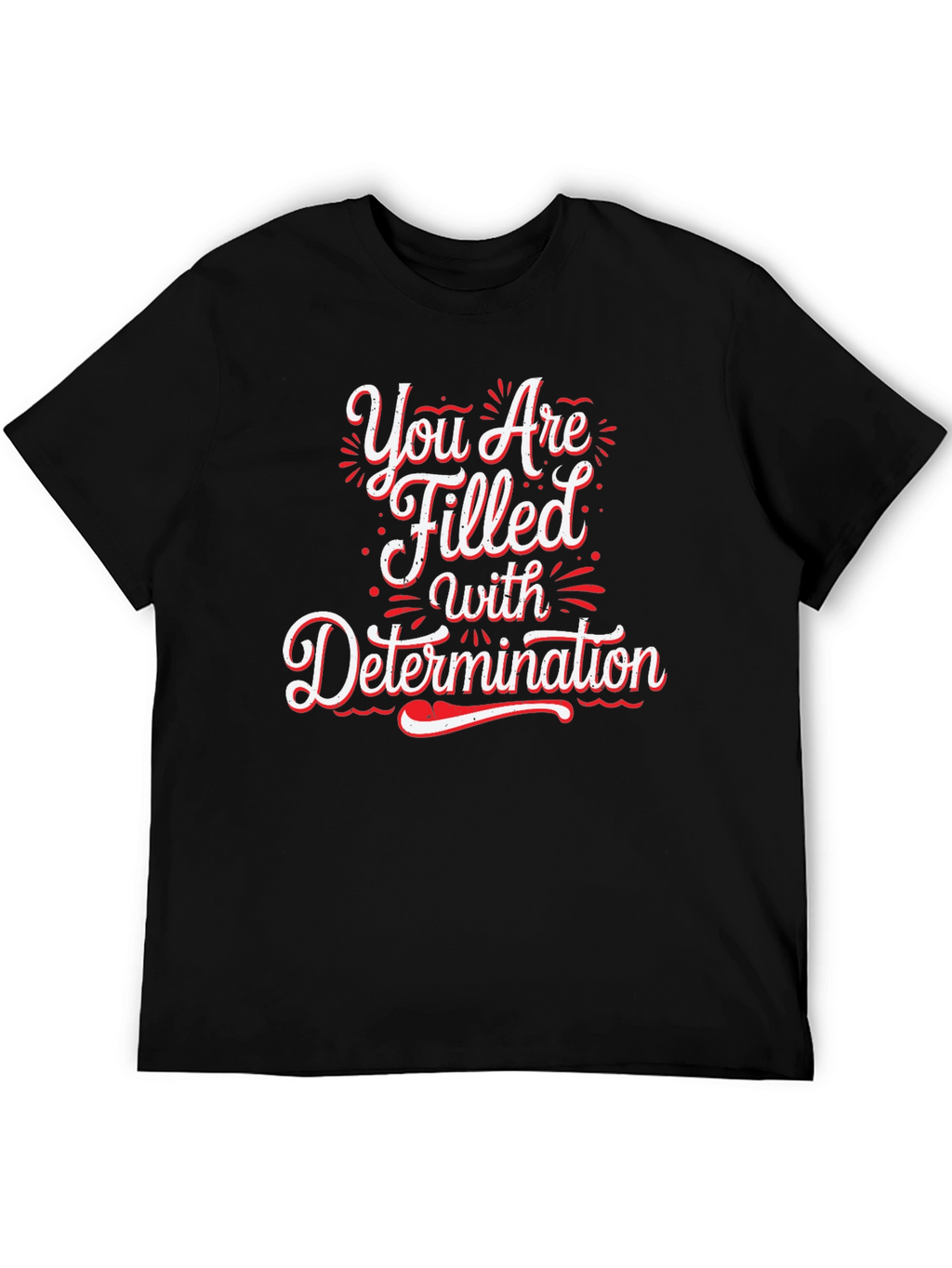 Determination Graphic Black T-Shirt