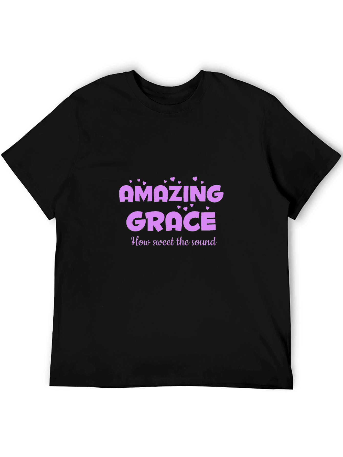 Amazing Grace Tee - Black Christian T-Shirt for Men