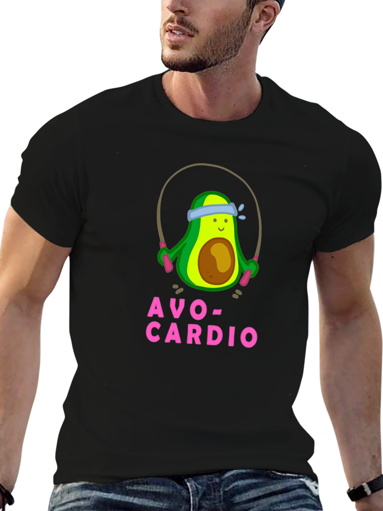 Avo-Cardio Funny Avocado Workout T-Shirt