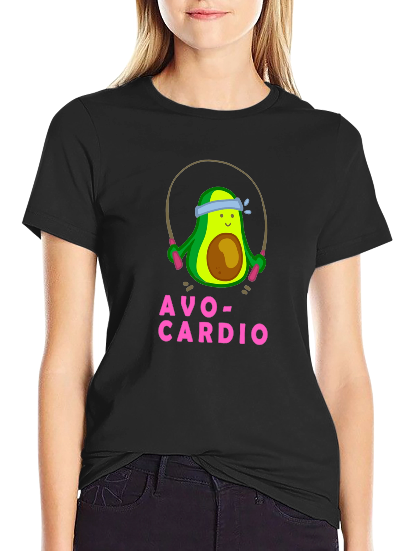 Avo-Cardio Funny Avocado Workout T-Shirt