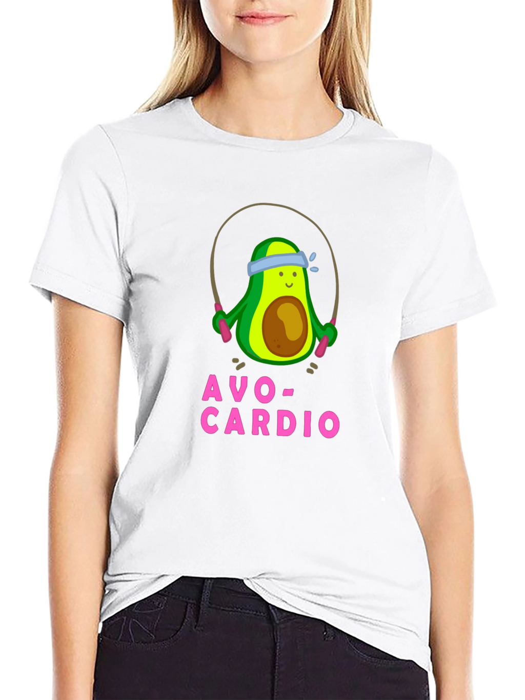 Avo-Cardio Funny Avocado Workout T-Shirt