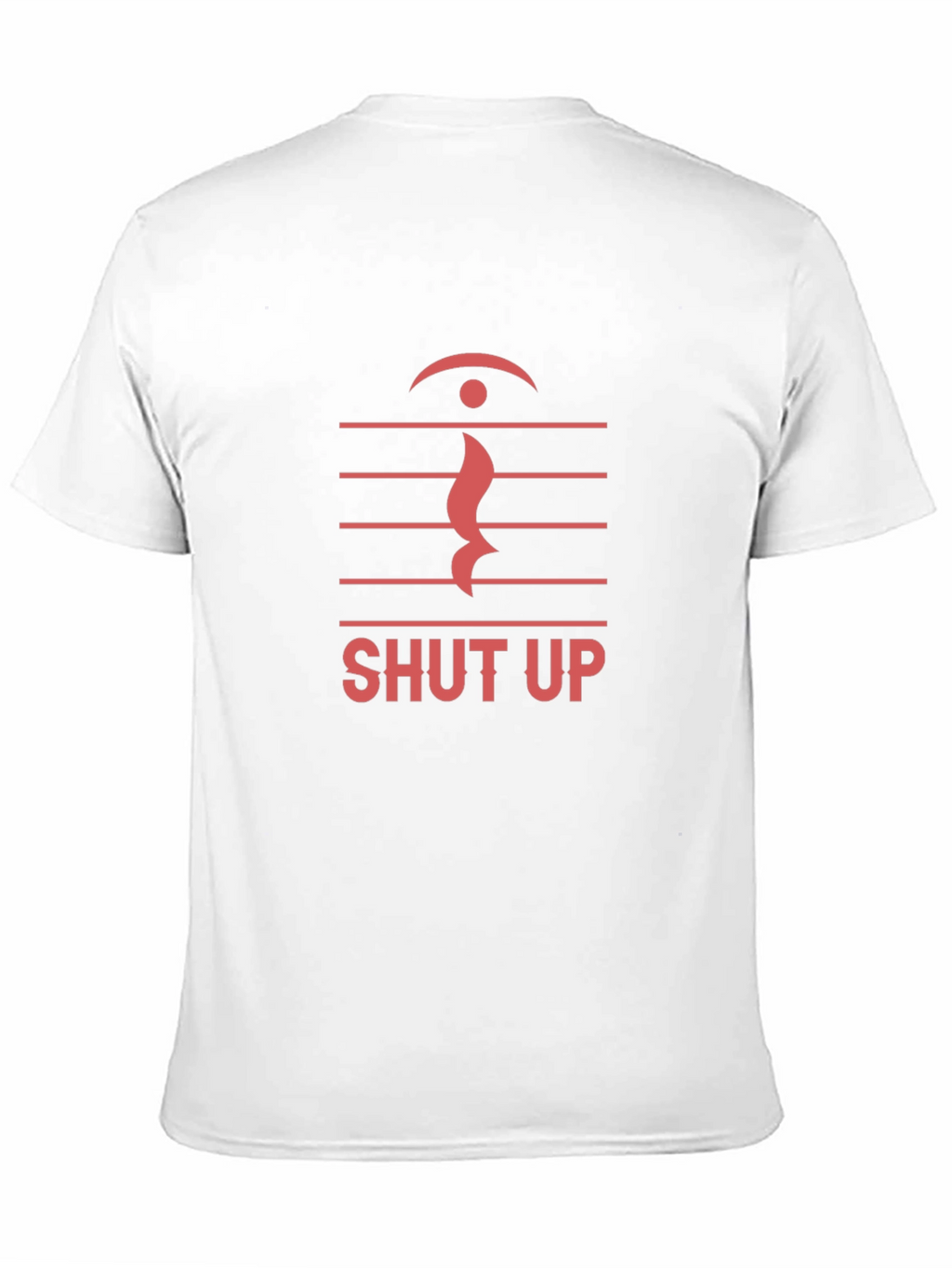 Shut Up Music Note Graphic T-Shirt