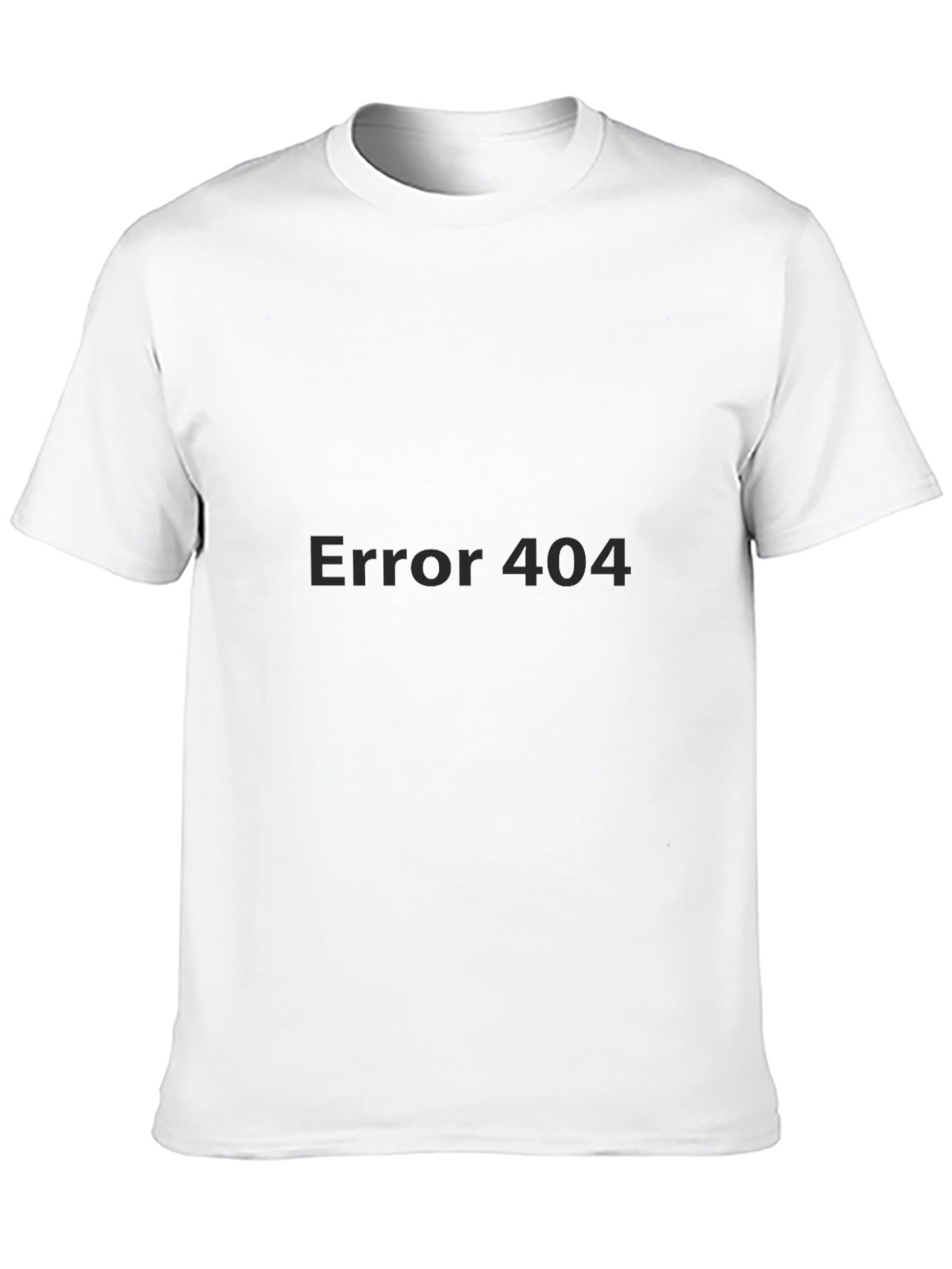 Error 404 Graphic Black T-Shirt