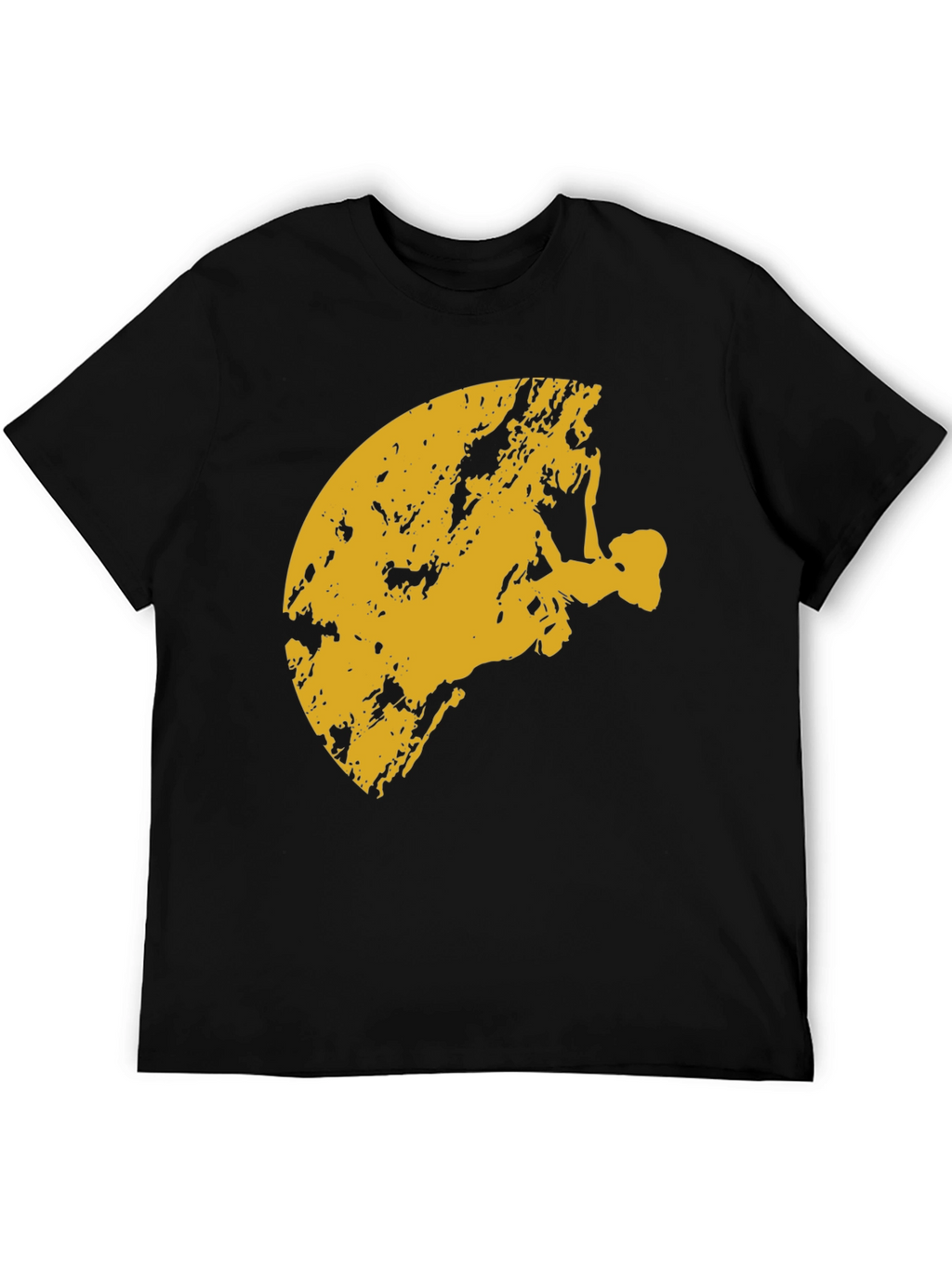 Climbing Silhouette Graphic Tee - Black