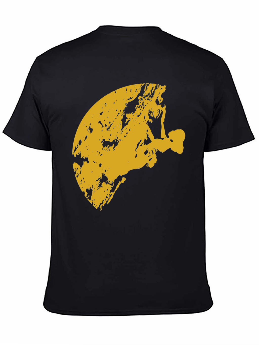 Climbing Silhouette Graphic Tee - Black