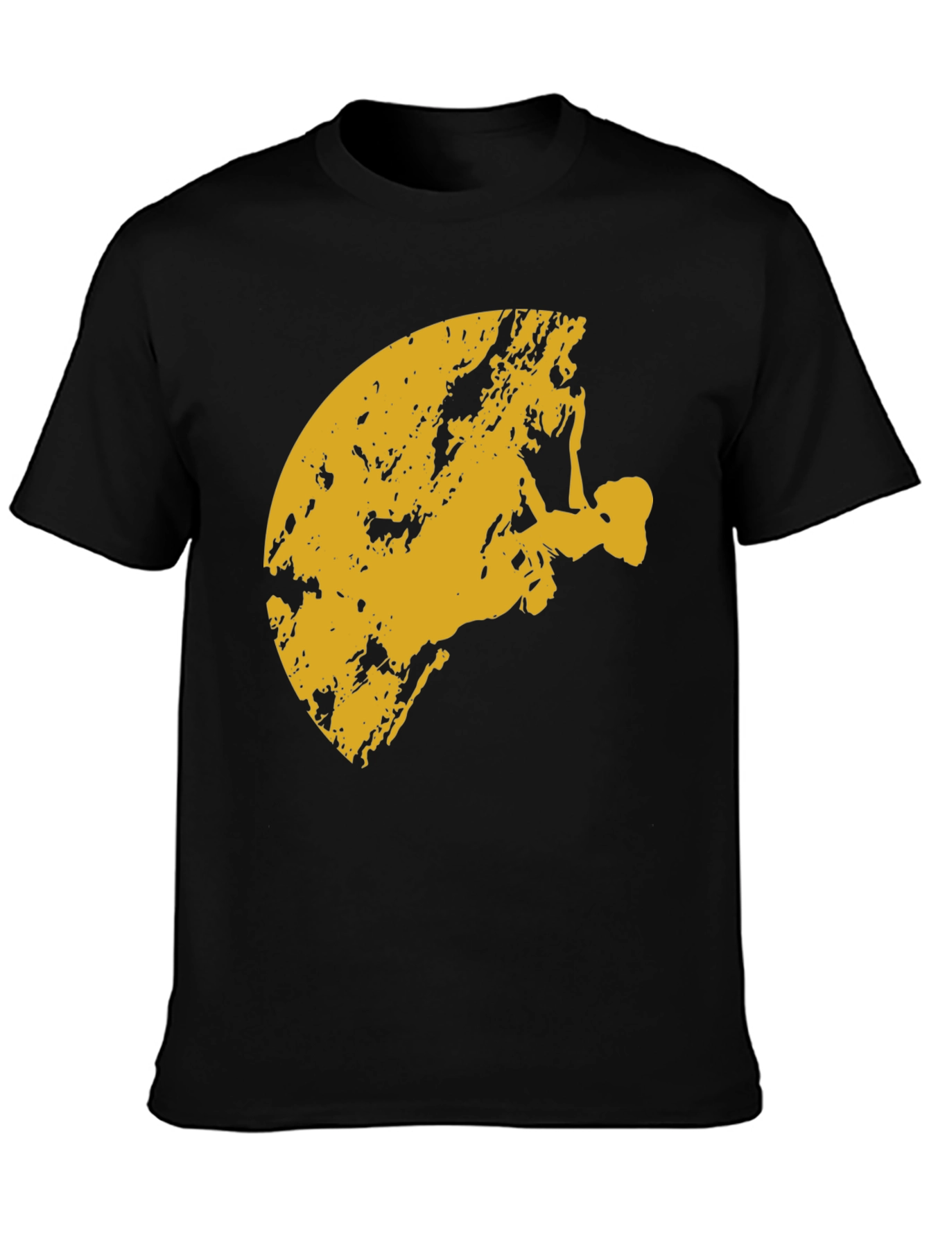 Climbing Silhouette Graphic Tee - Black