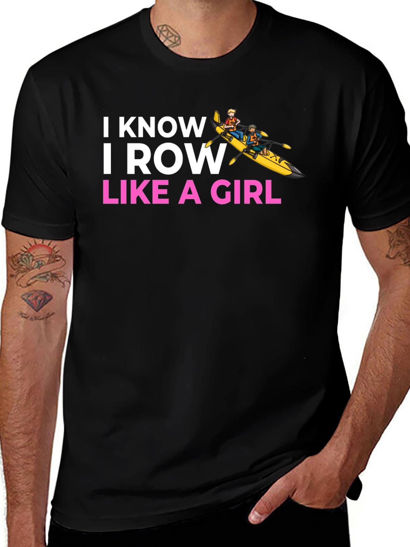 I Know I Row Like a Girl T-Shirt