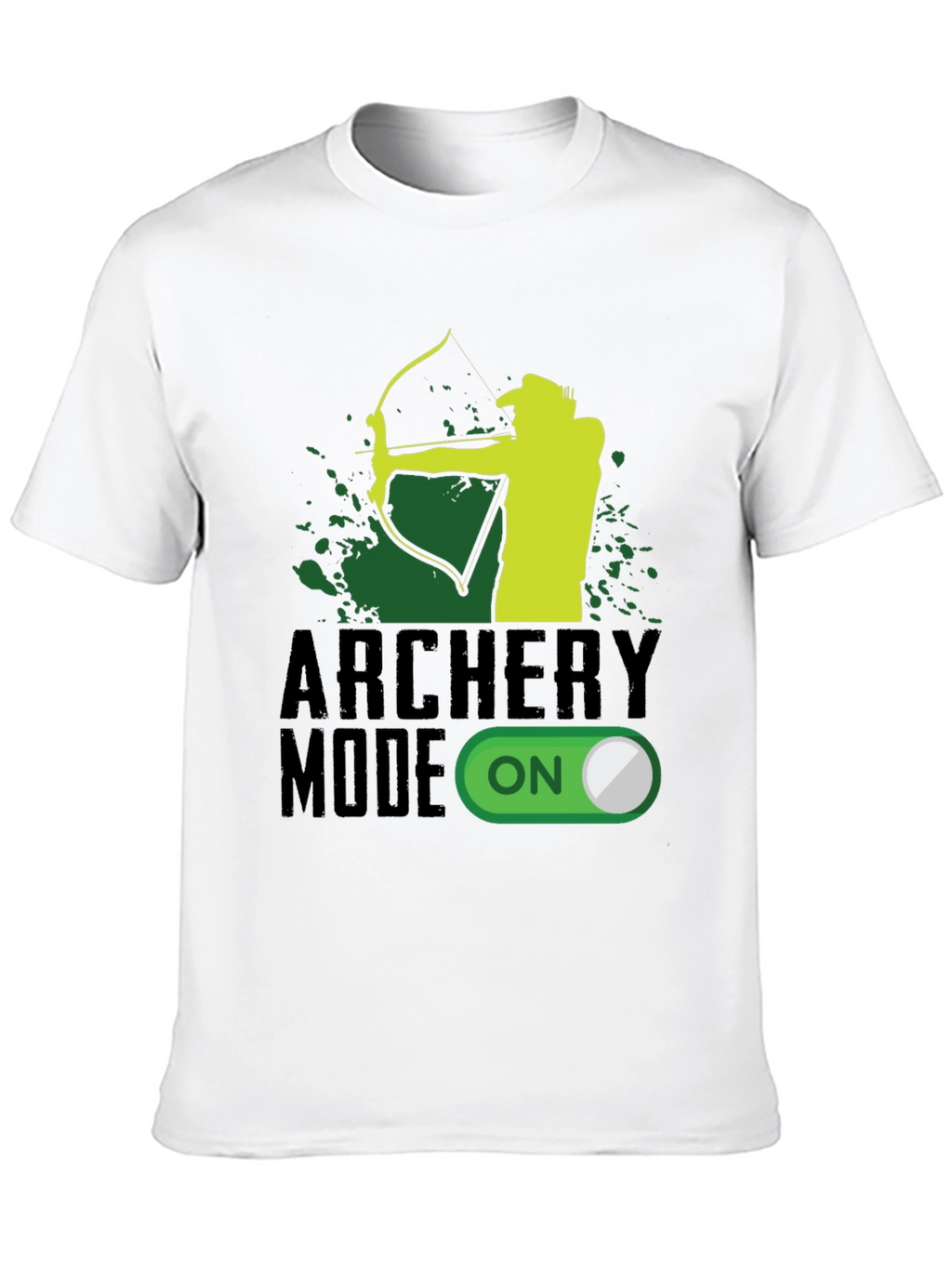 Archery Mode ON Black Graphic Tee