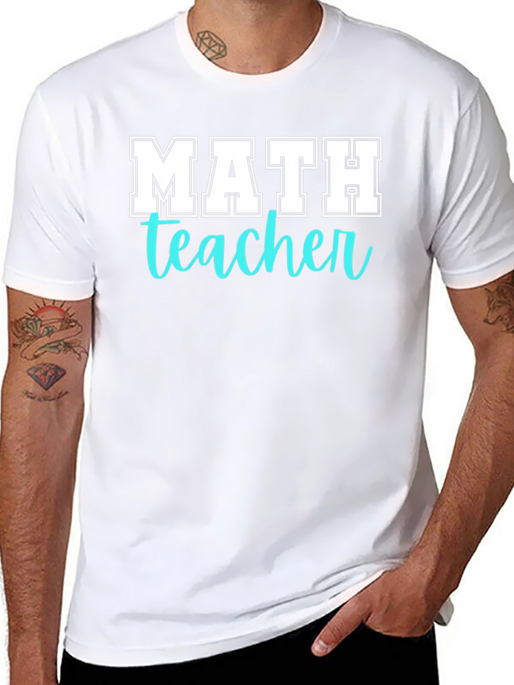 Math Teacher T-Shirt - Black
