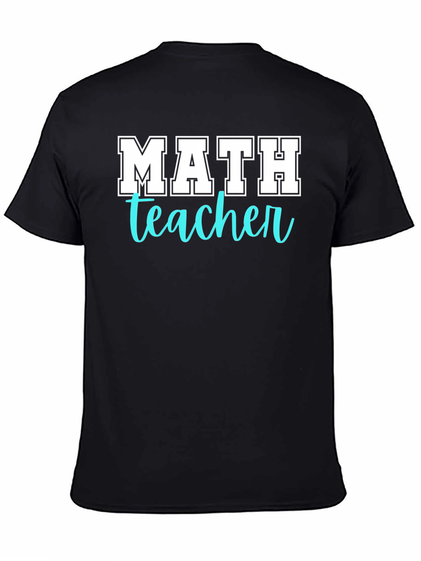 Math Teacher T-Shirt - Black