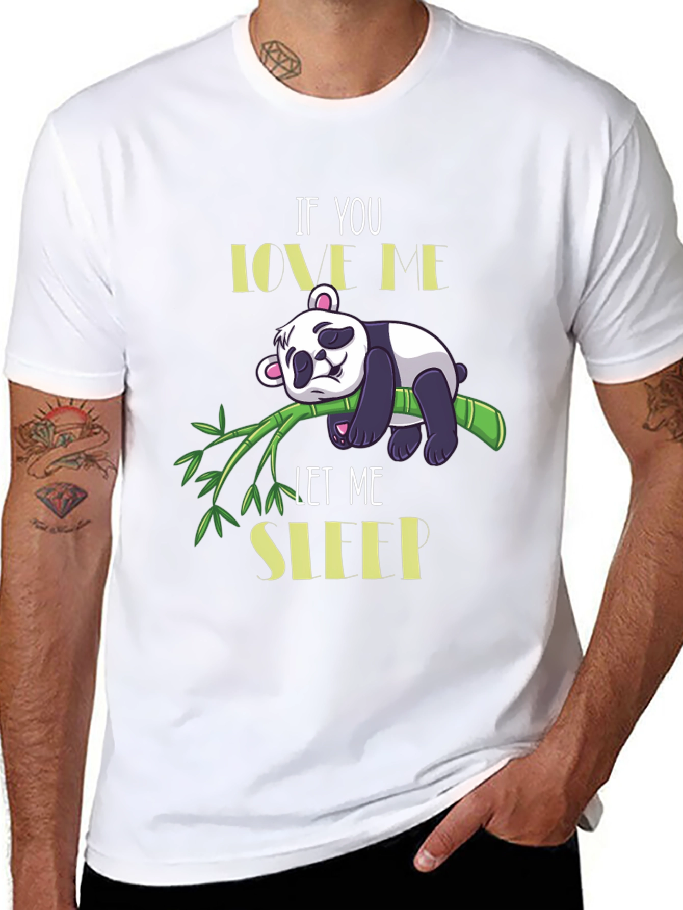 Panda Lover T-Shirt: If You Love Me Let Me Sleep