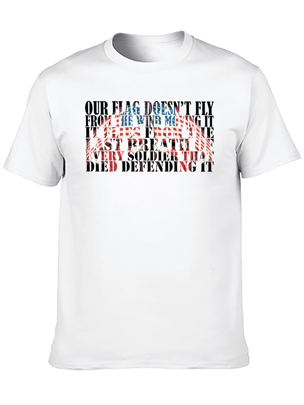 Patriotic US Flag Soldier T-Shirt