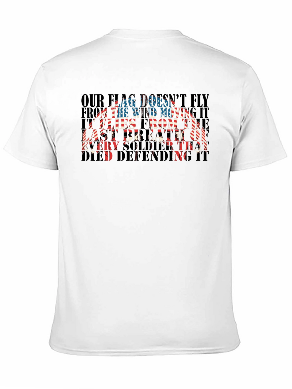 Patriotic US Flag Soldier T-Shirt