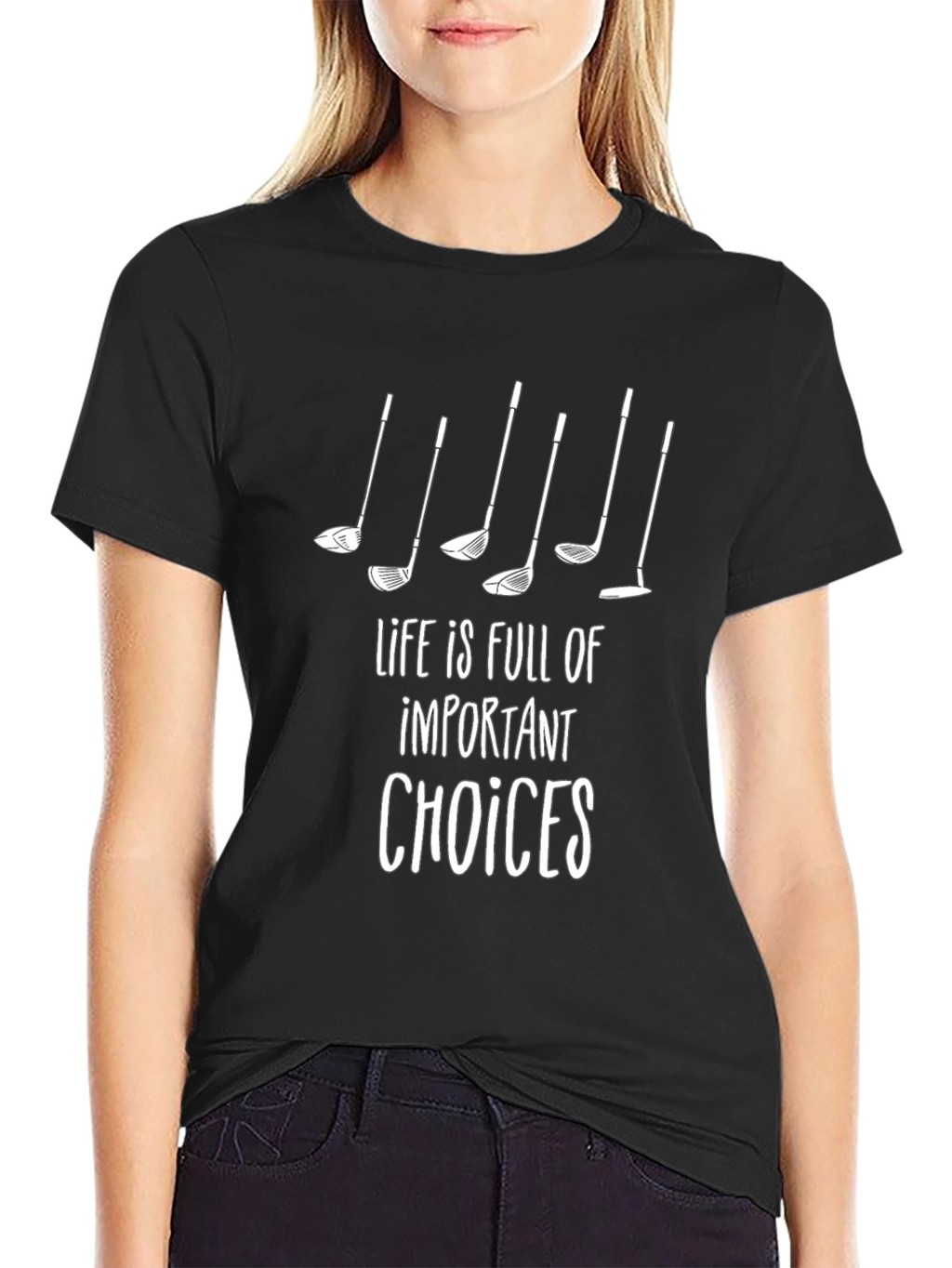Golf Lover T-Shirt: Important Choices Graphic Tee