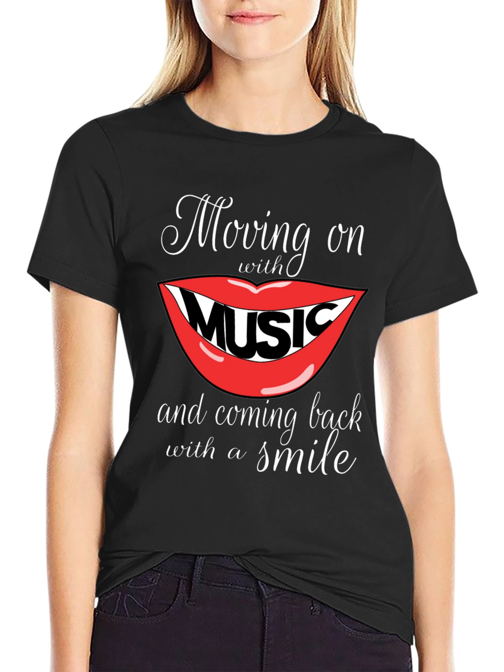 Moving On With Music Graphic Tee