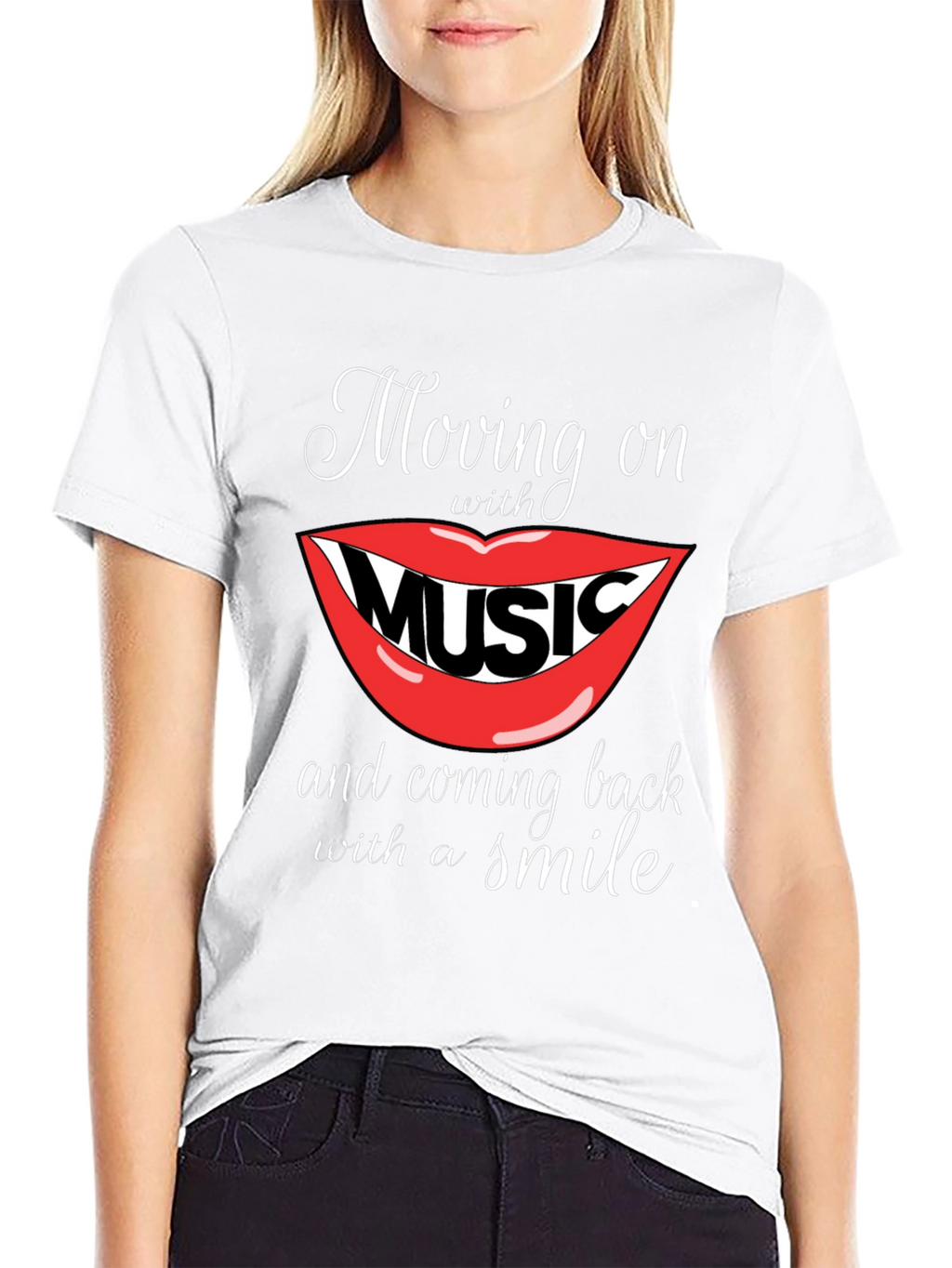 Moving On With Music Graphic Tee