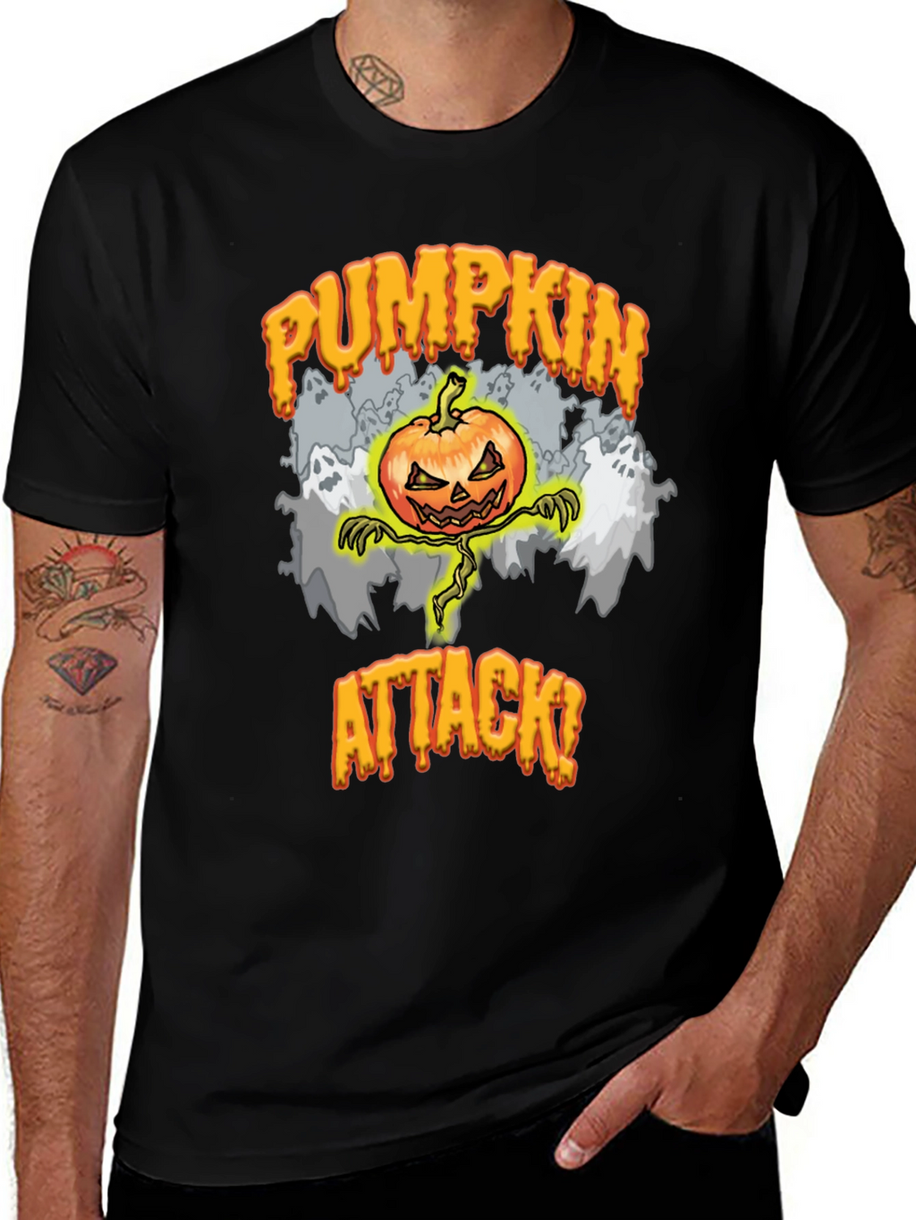 Pumpkin Attack Halloween T-Shirt