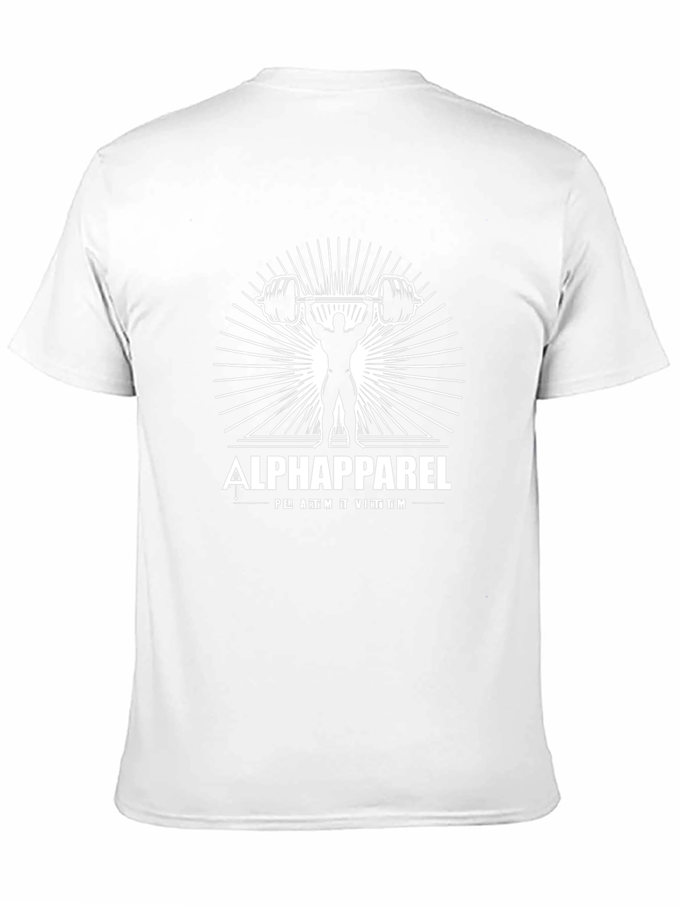 Alpha Apparel Black Weightlifting T-Shirt