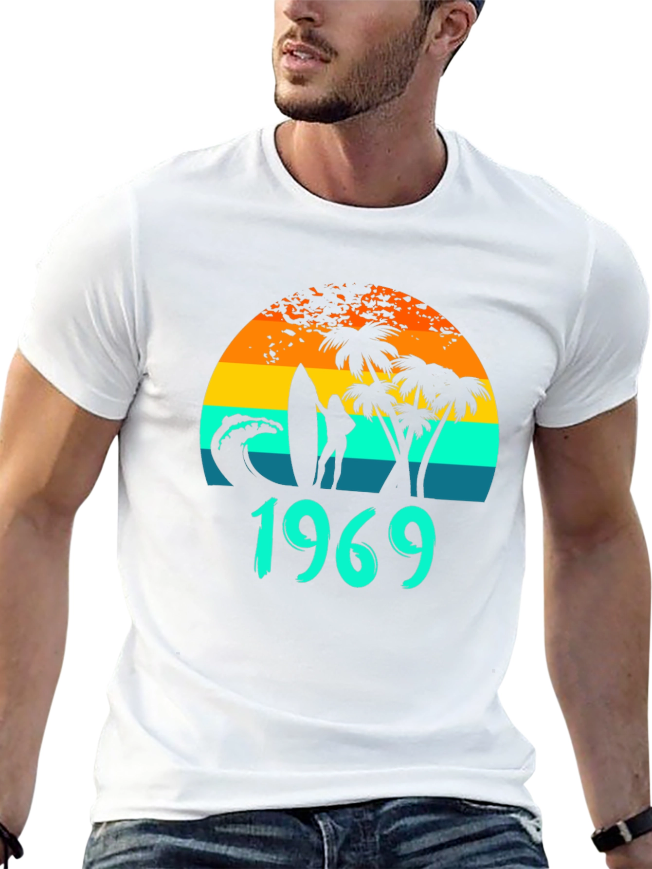 Vintage 1969 Surfer T-Shirt - Retro Style